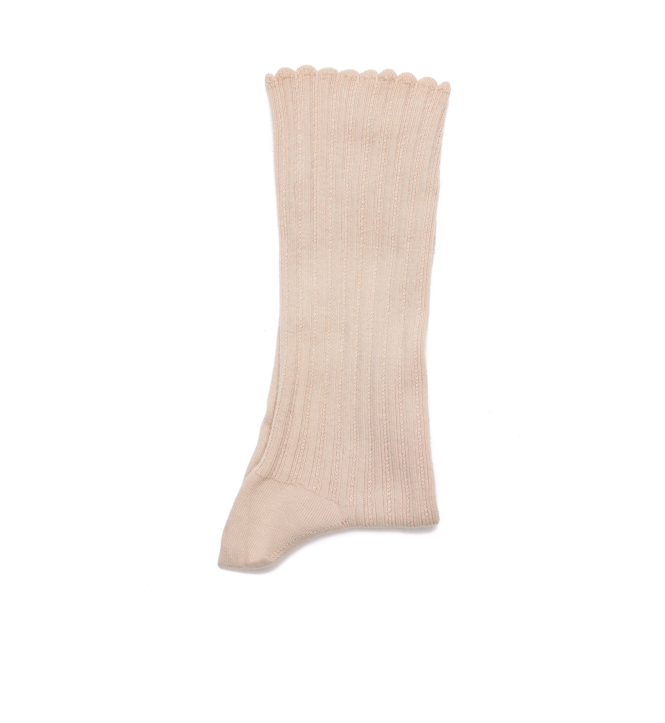 Scallop Pointelle Socks - Single Pair