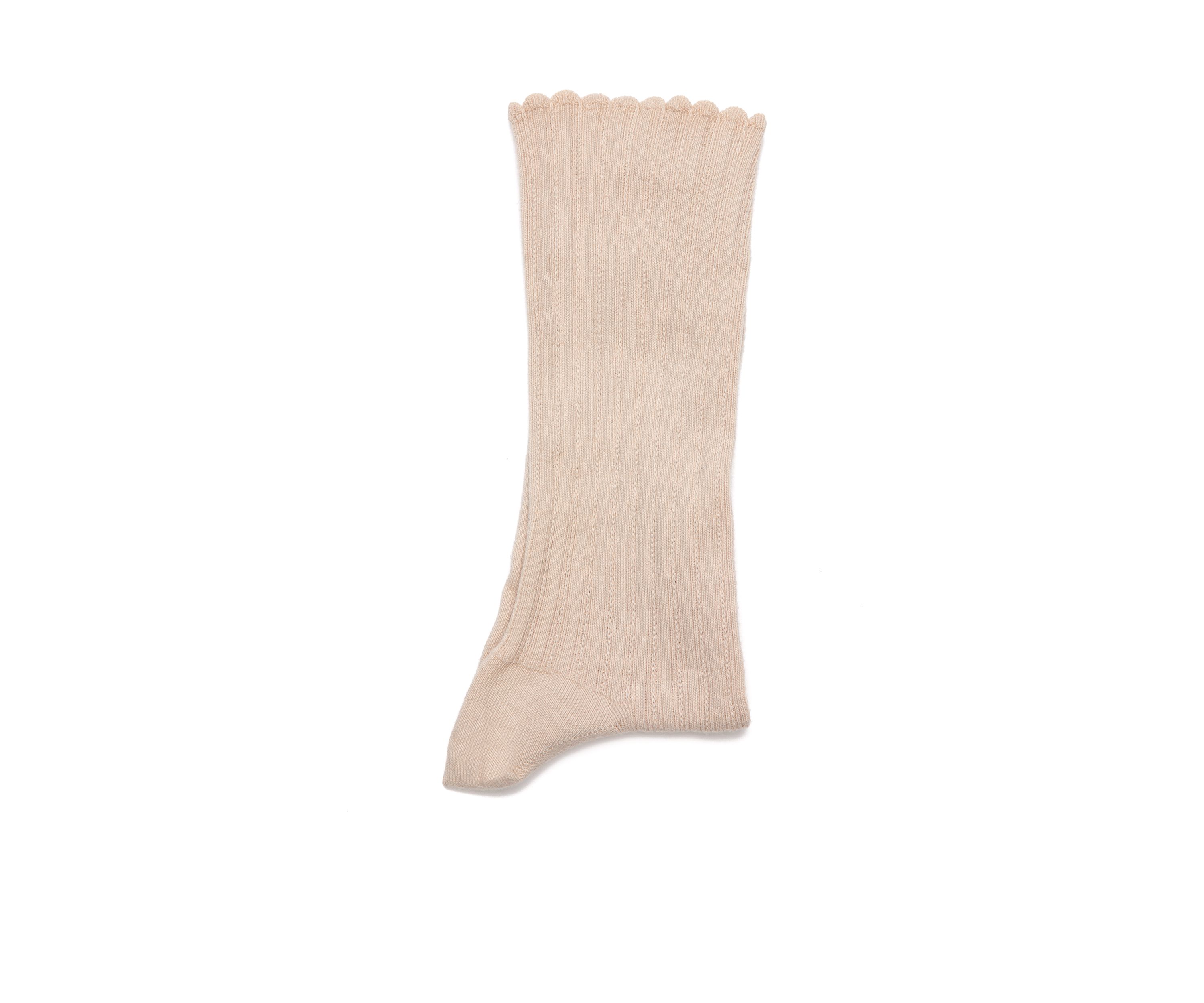 Scallop Pointelle Socks - Single Pair