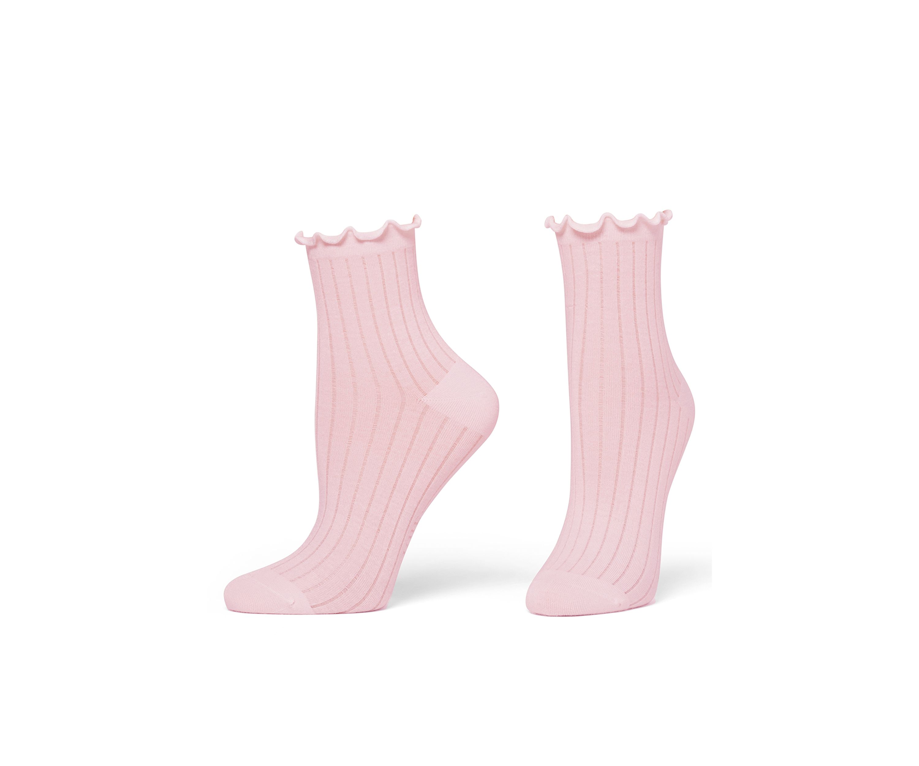 Sheer Rib Anklet Socks 