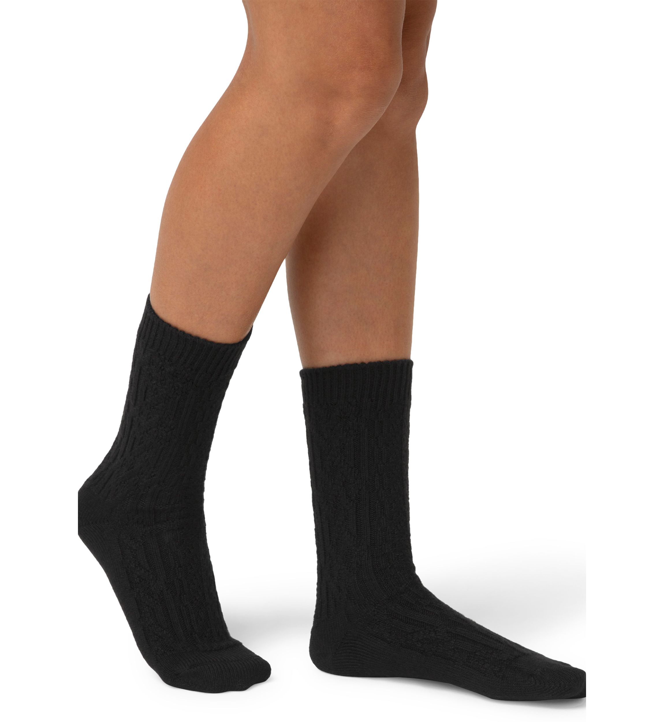 Cable Knit Crew Sock 2-Pair Pack