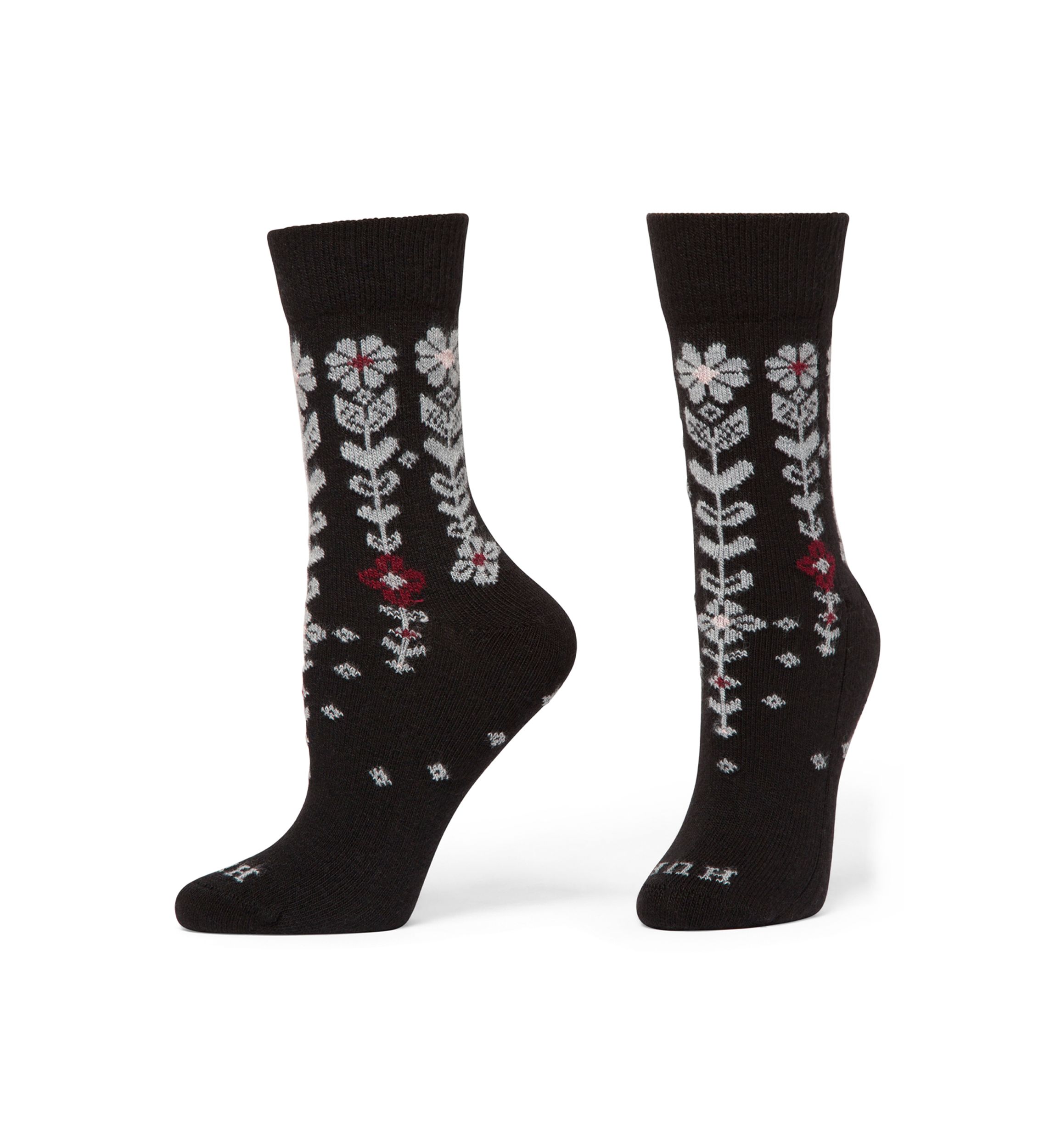 Descending Flower 2-Pair Crew Sock Pack