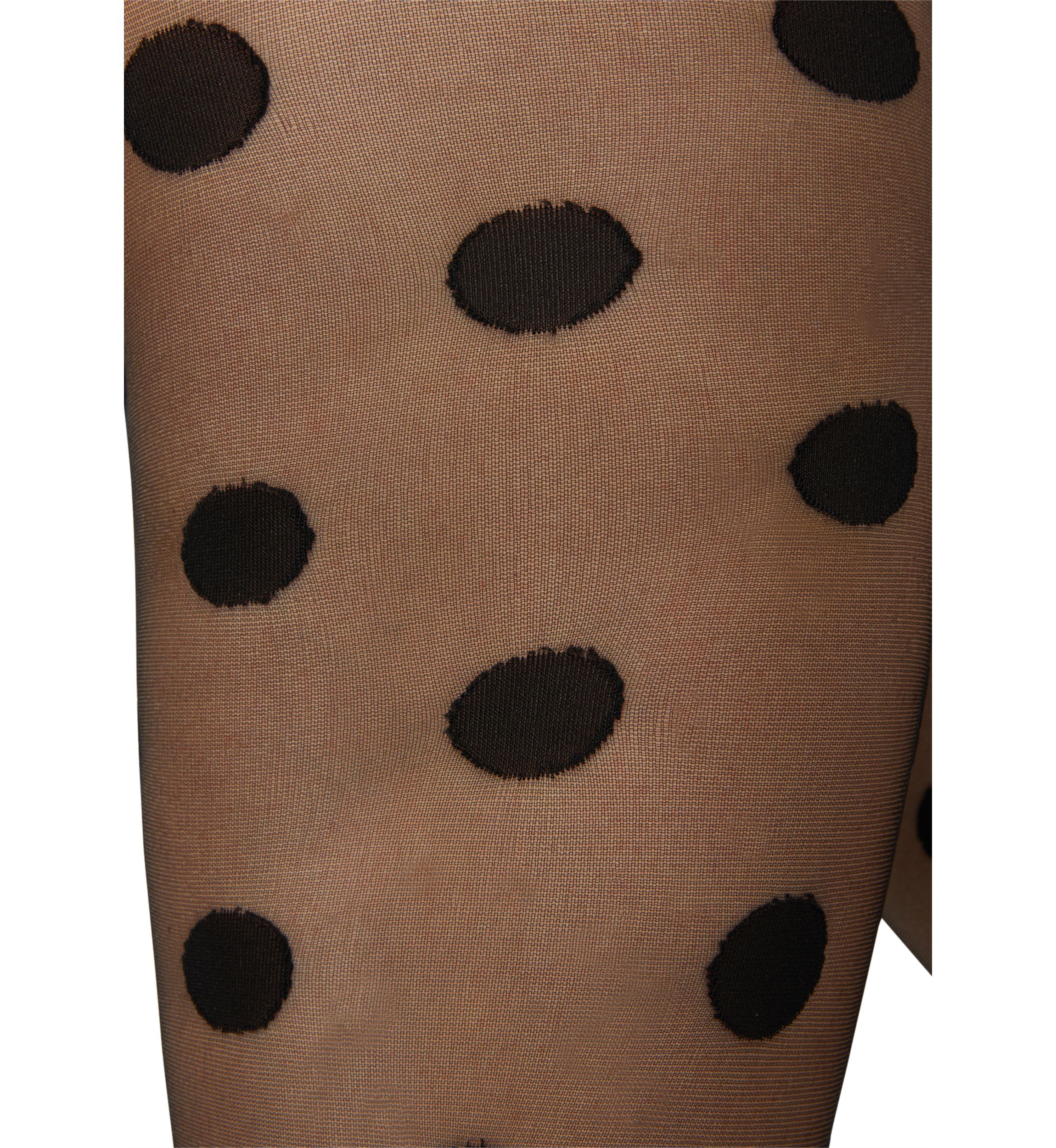 Oversized Dot Sheer Tights with Control Top