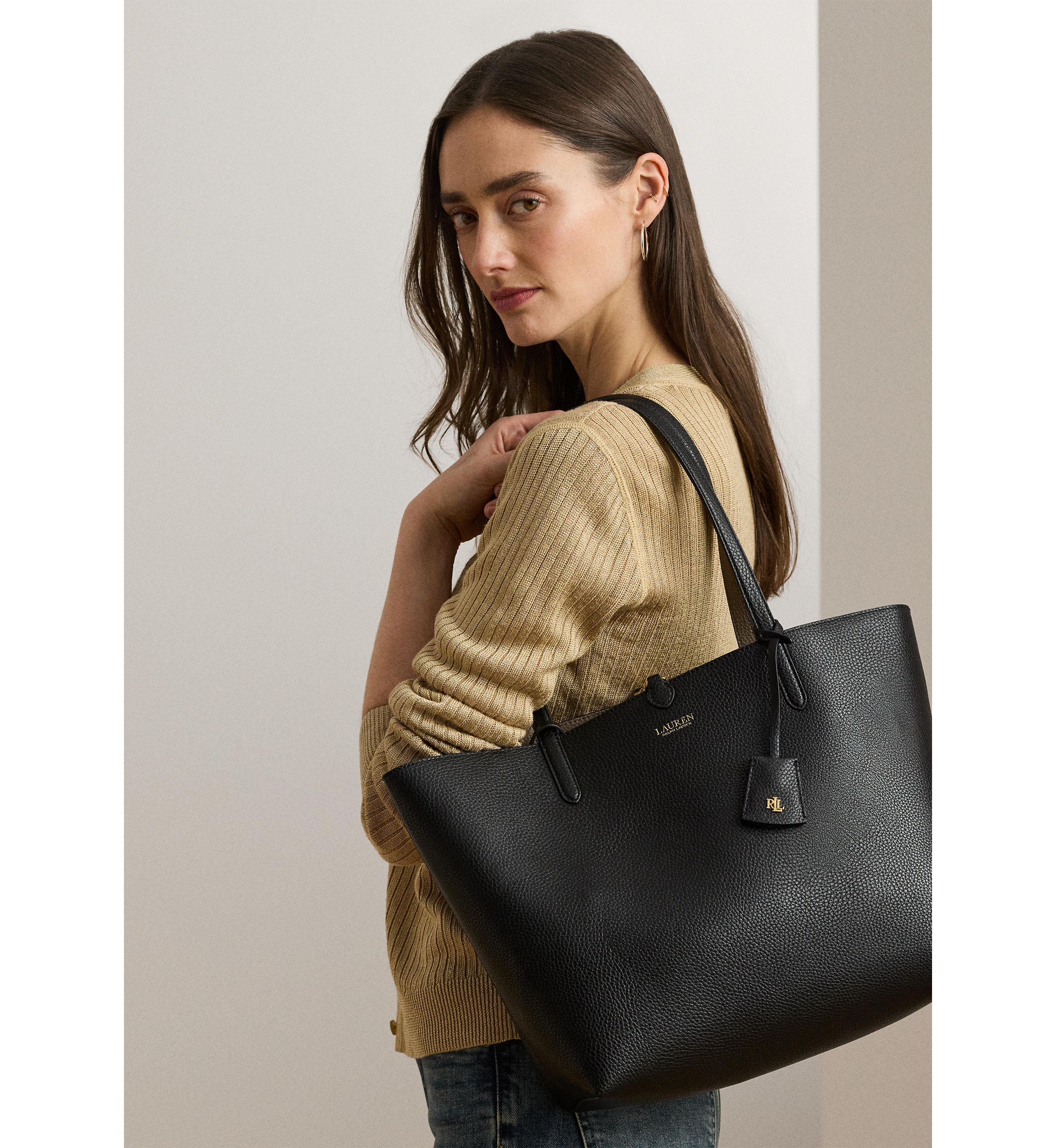 Faux-Leather Reversible Tote