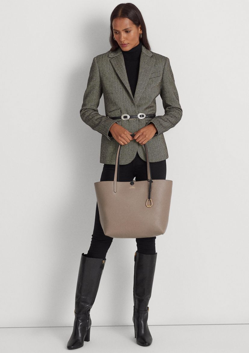 Faux-Leather Reversible Tote