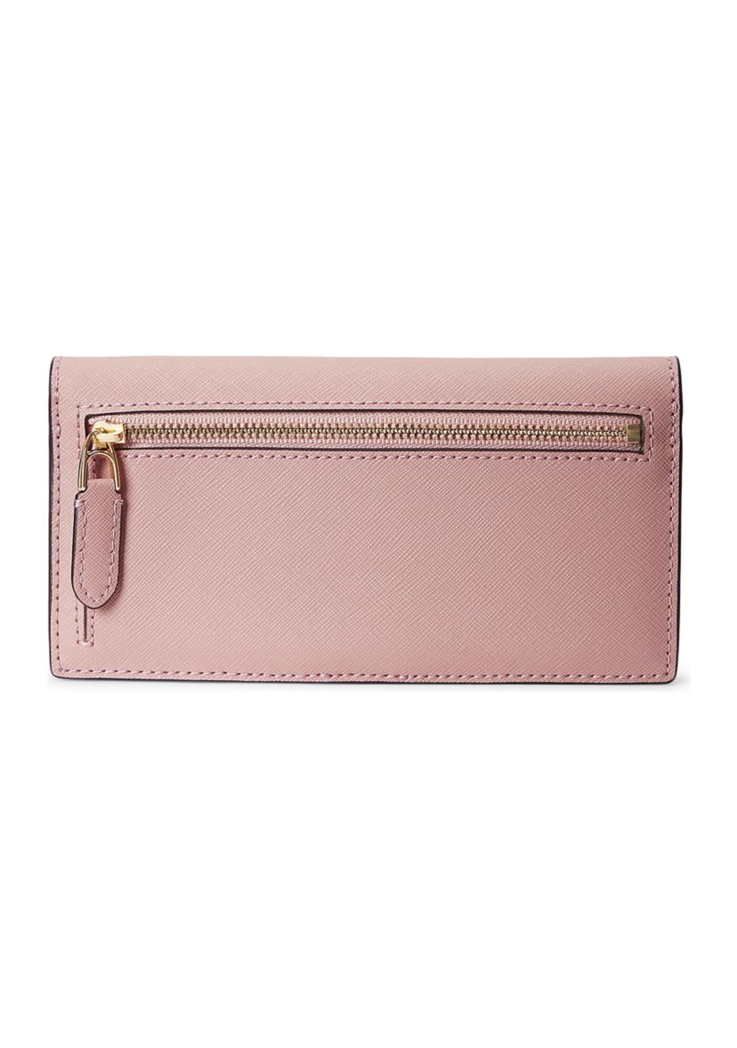 Crosshatch Leather Slim Wallet
