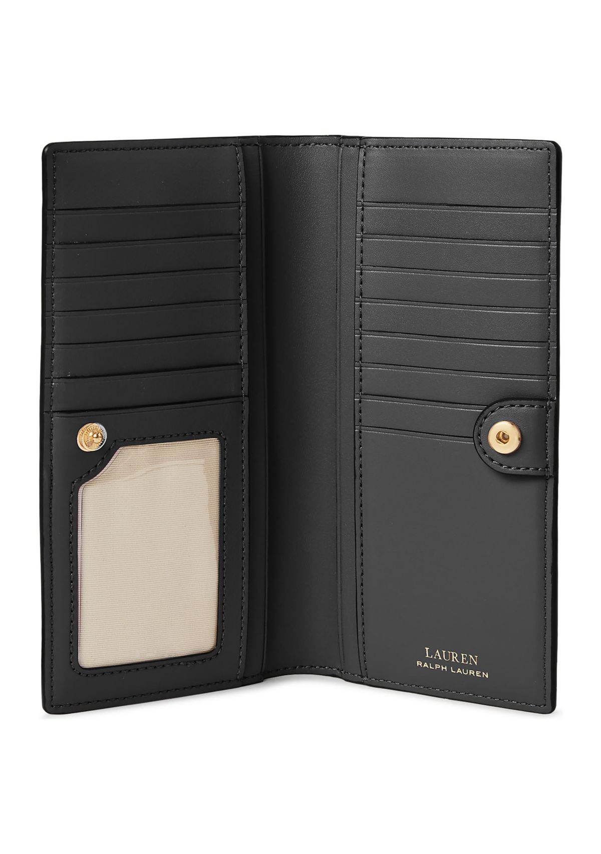 Crosshatch Leather Slim Wallet