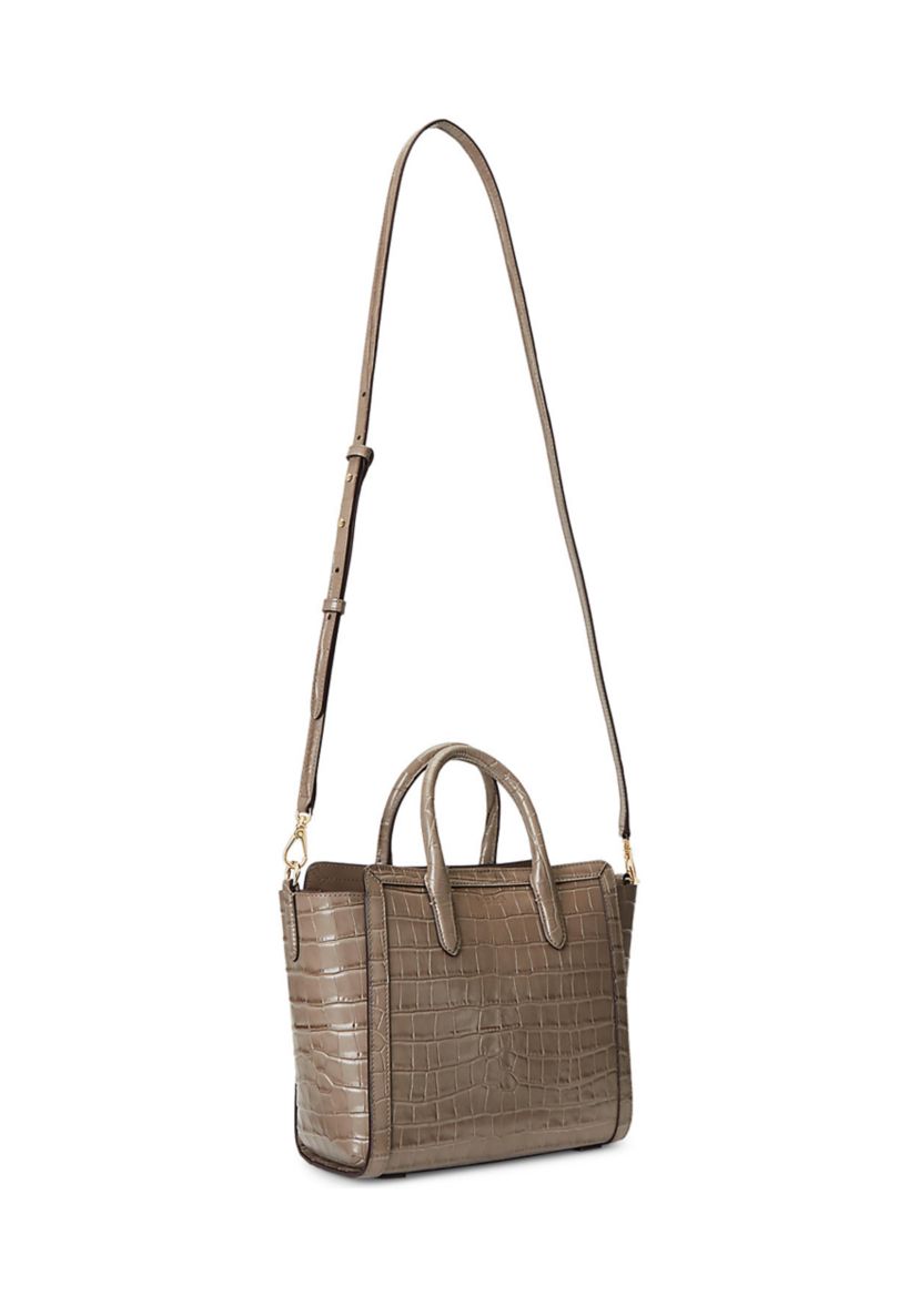 Embossed Leather Medium Tyler Tote