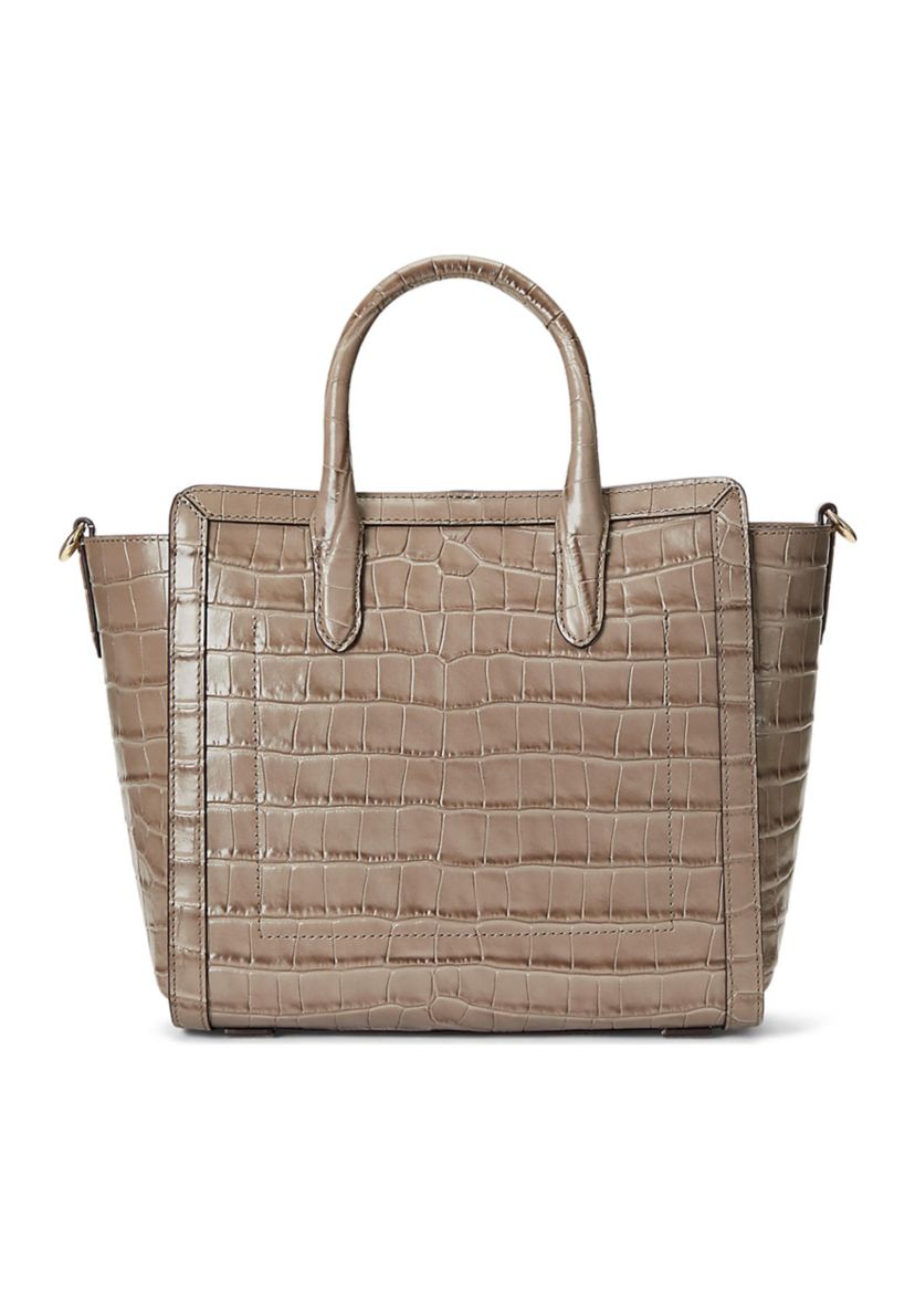 Embossed Leather Medium Tyler Tote