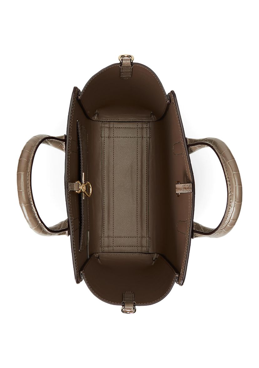 Embossed Leather Medium Tyler Tote