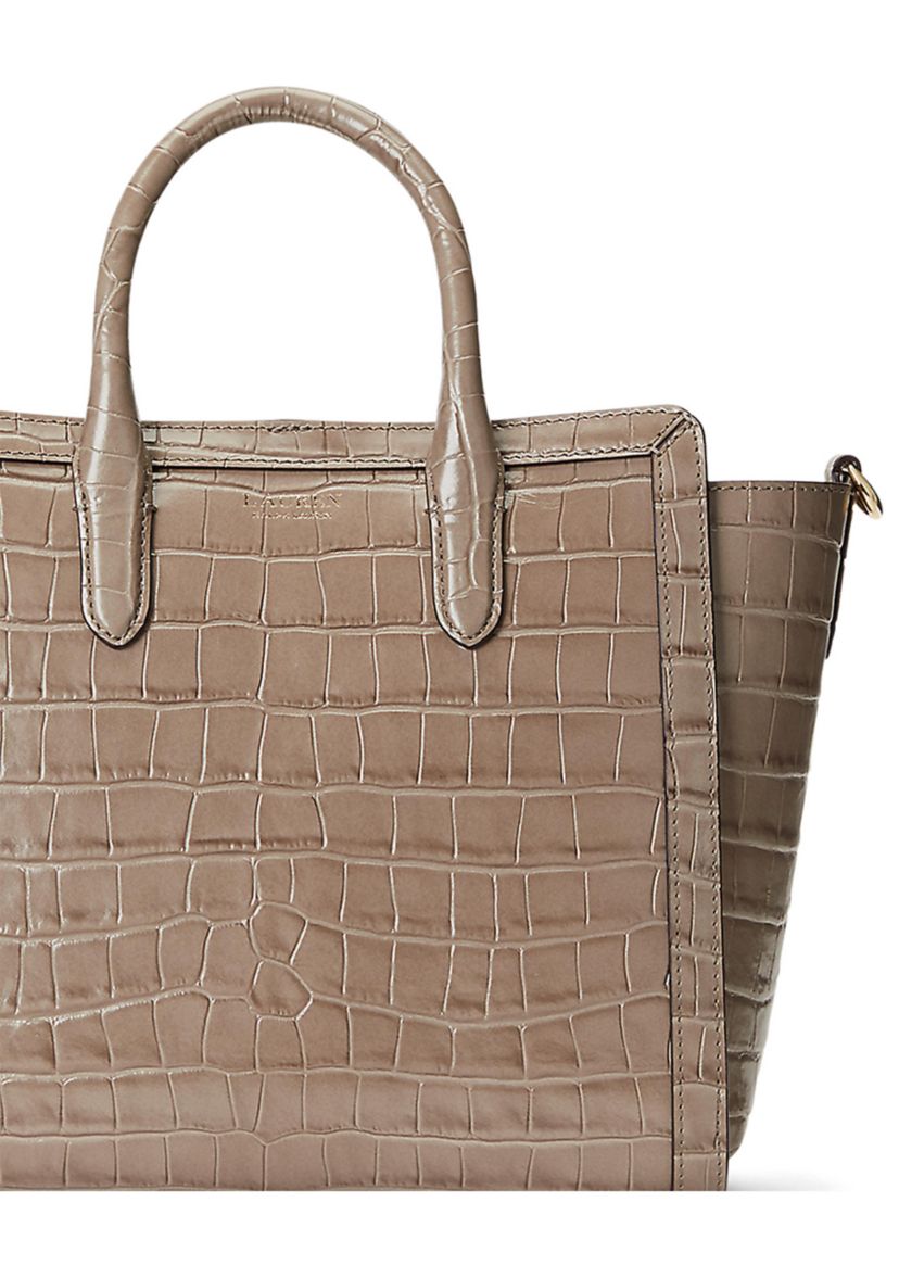 Embossed Leather Medium Tyler Tote