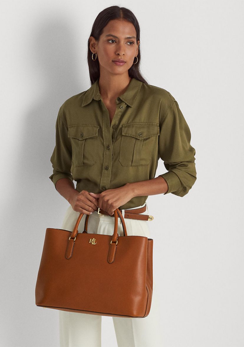 Leather Large Marcy Satchel