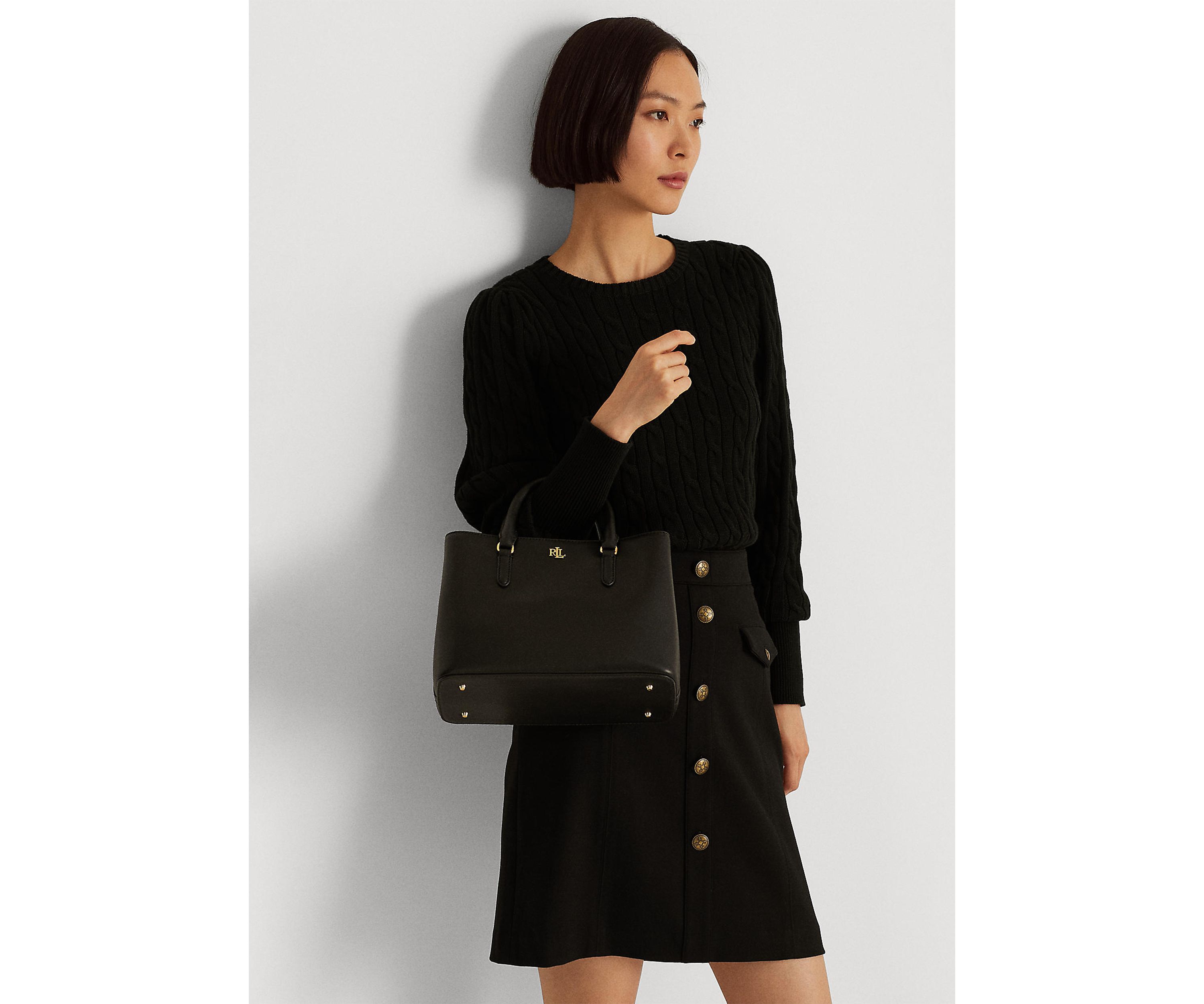 Leather Small Marcy Satchel