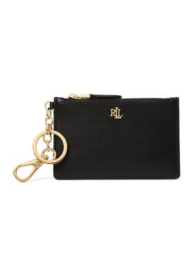 Lauren Ralph Lauren Leather Zip Card Case | Belk
