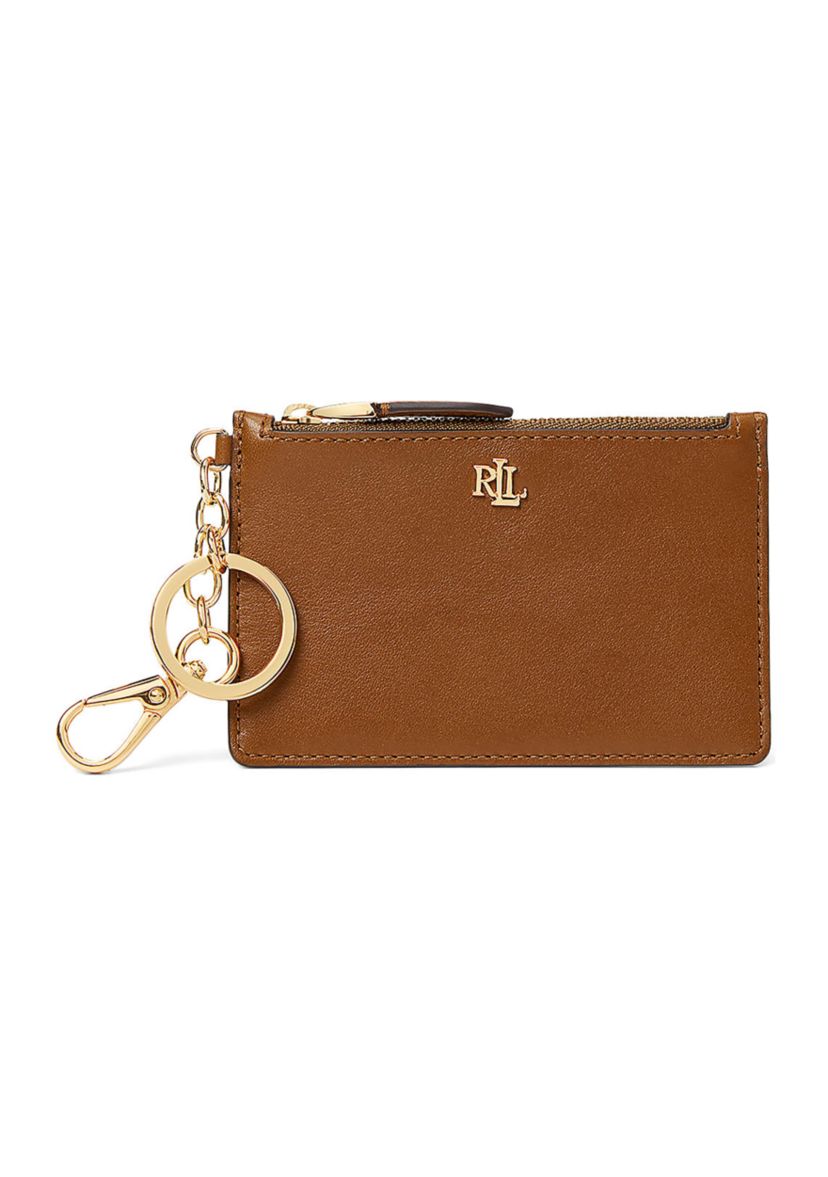 Leather Zip Card Case