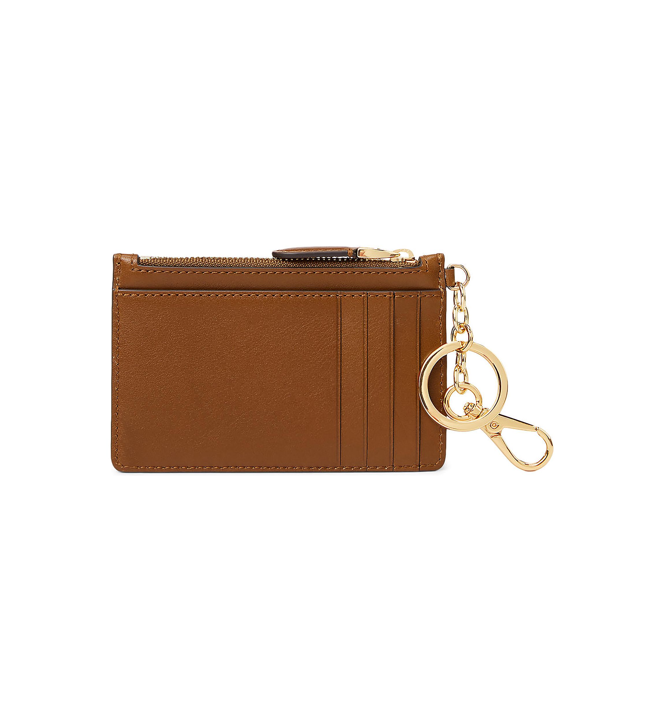 Leather Zip Card Case
