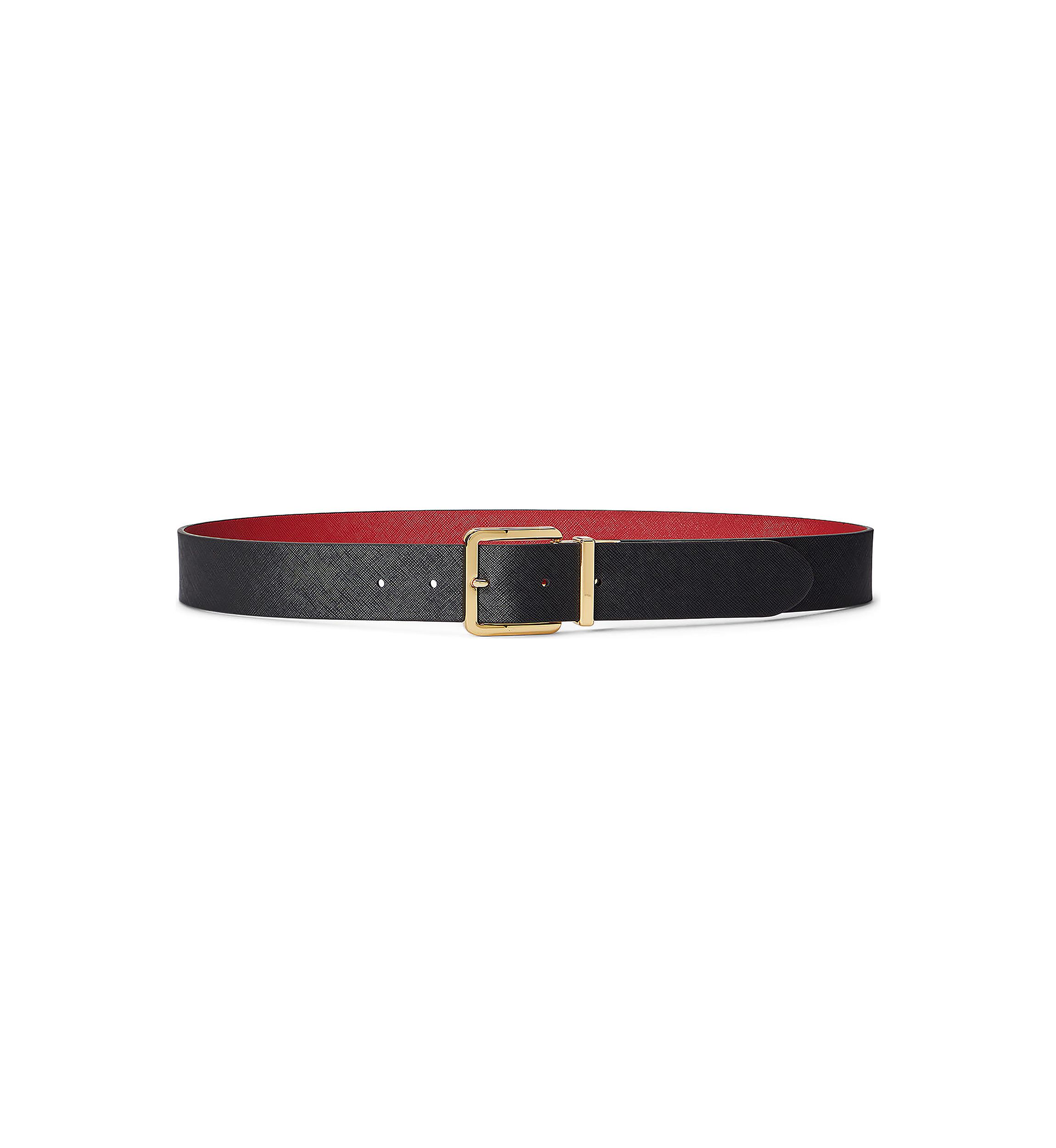 Reversible Crosshatch Leather Belt