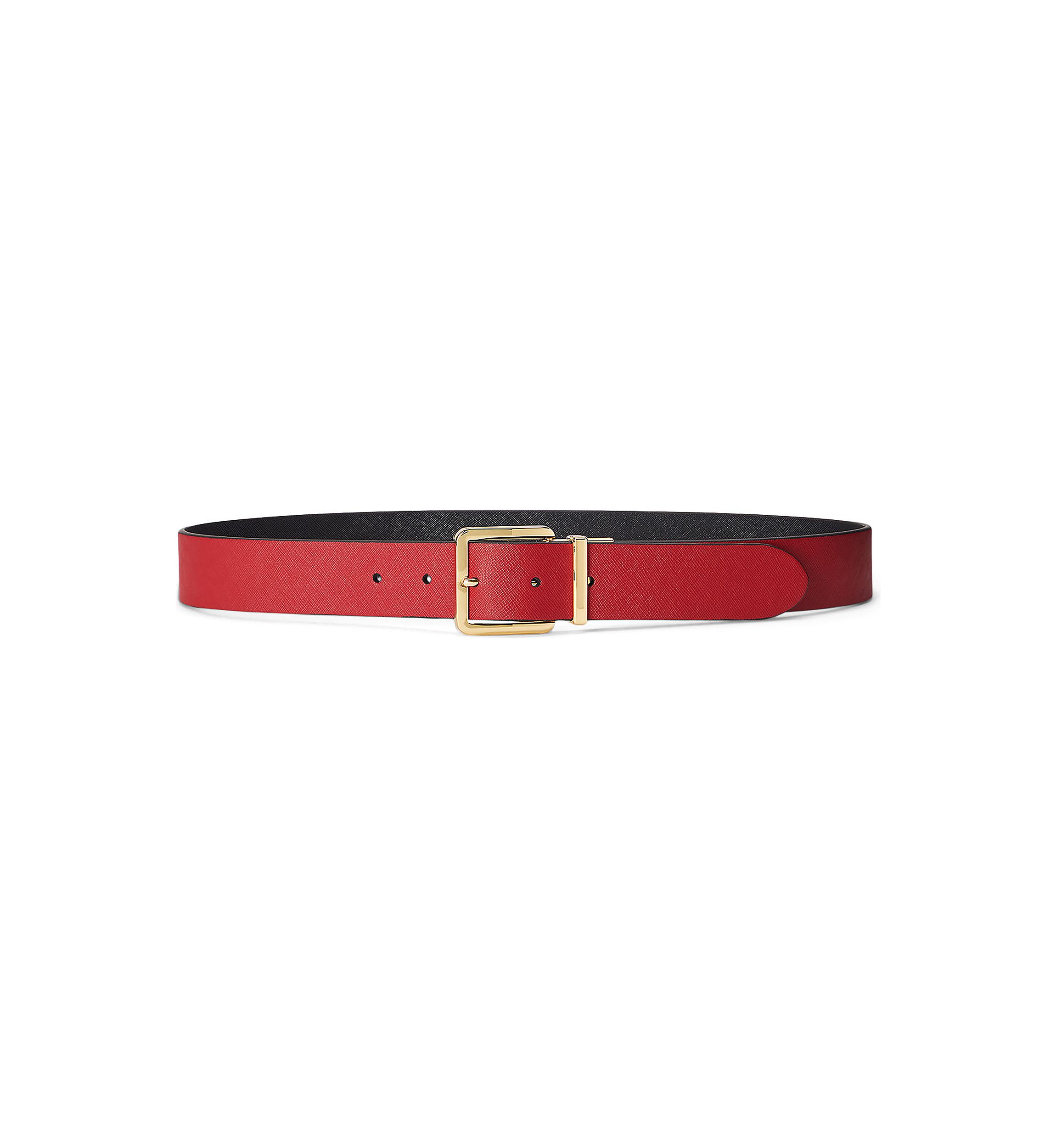 Reversible Crosshatch Leather Belt