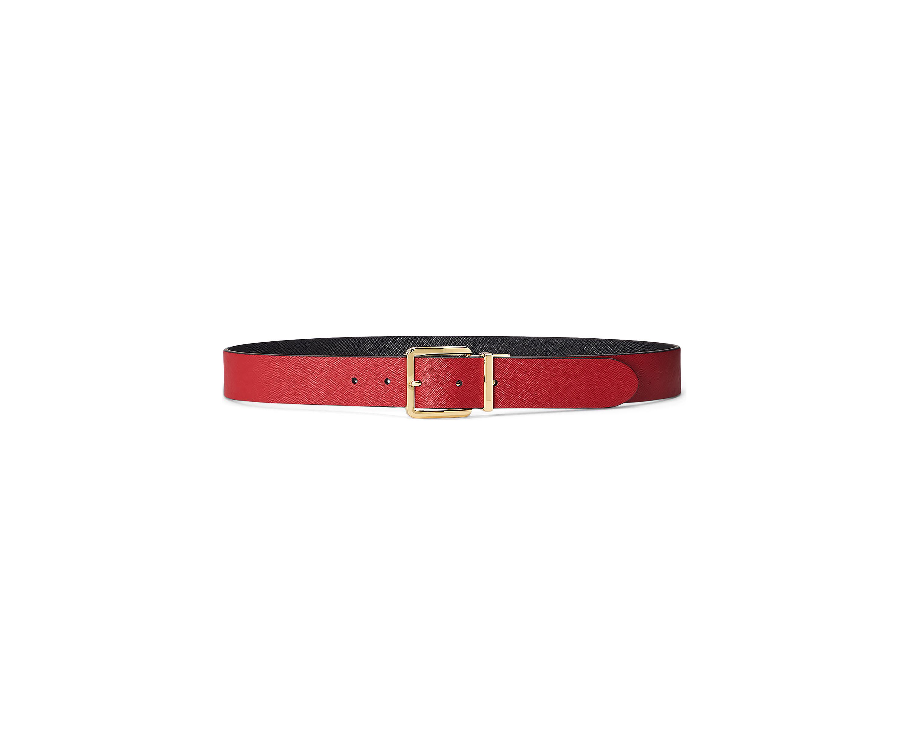 Reversible Crosshatch Leather Belt