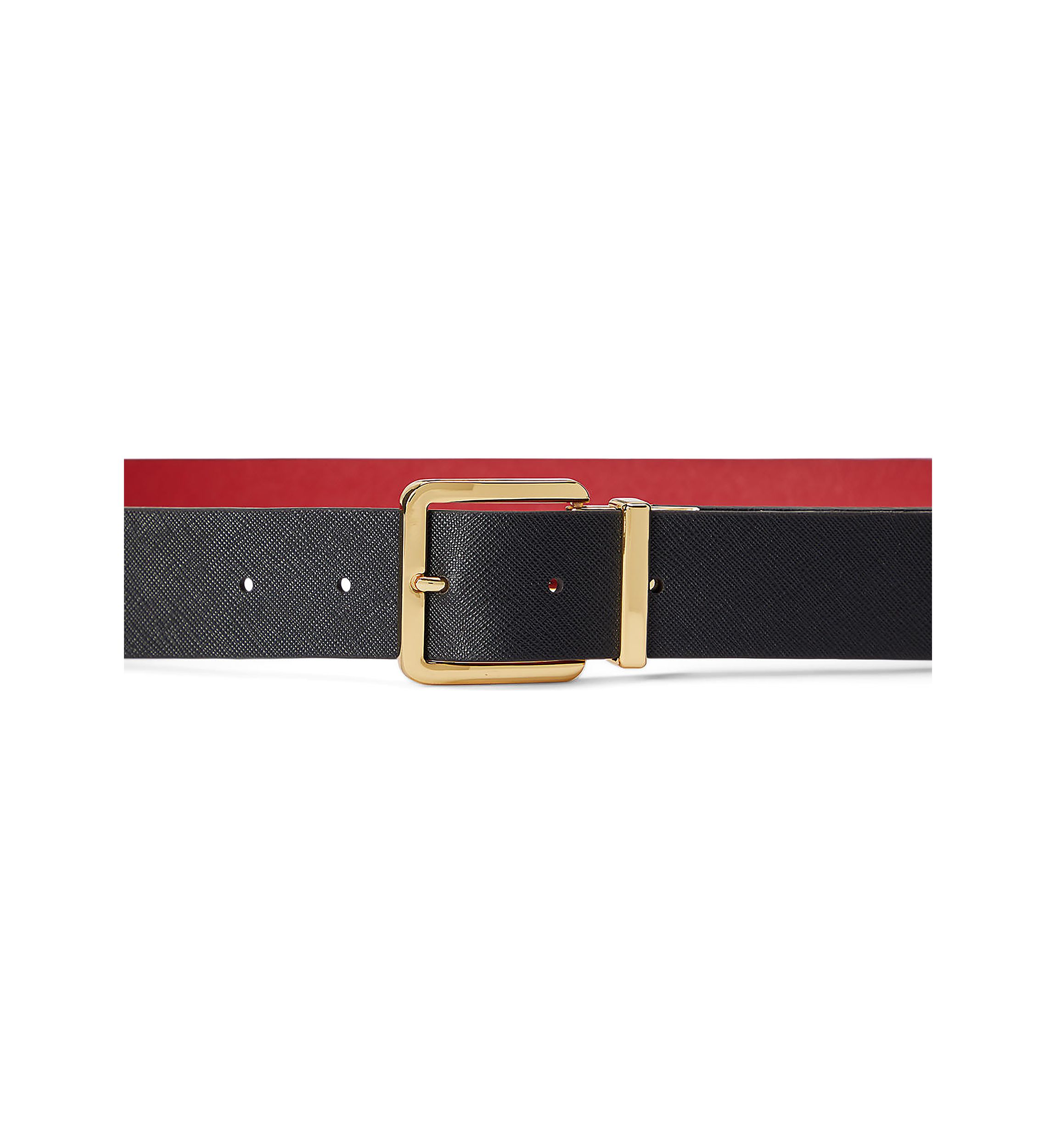 Reversible Crosshatch Leather Belt