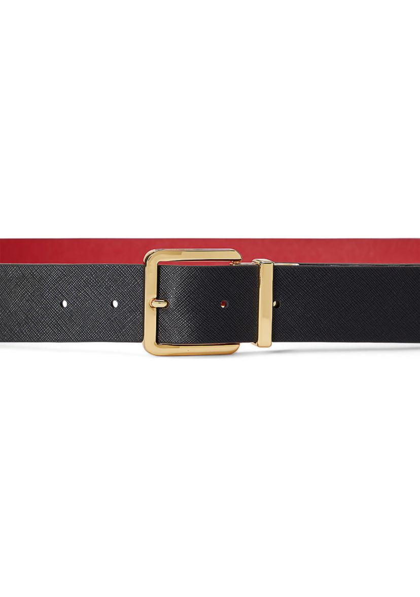 Reversible Crosshatch Leather Belt