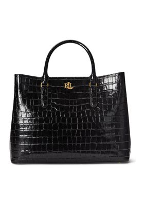 Leather handbag Lauren Ralph Lauren Black in Leather - 34382486