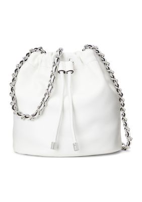 Lauren Ralph Lauren Nappa Leather Medium Emmy Crossbody Bucket Bag