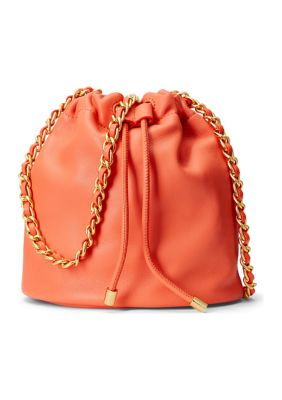 Lauren Ralph Lauren Nappa Leather Medium Emmy Bucket Bag | belk