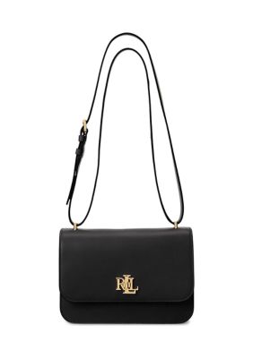 Lauren by Ralph Lauren Nappa Leather Medium Sophee Bag in Black