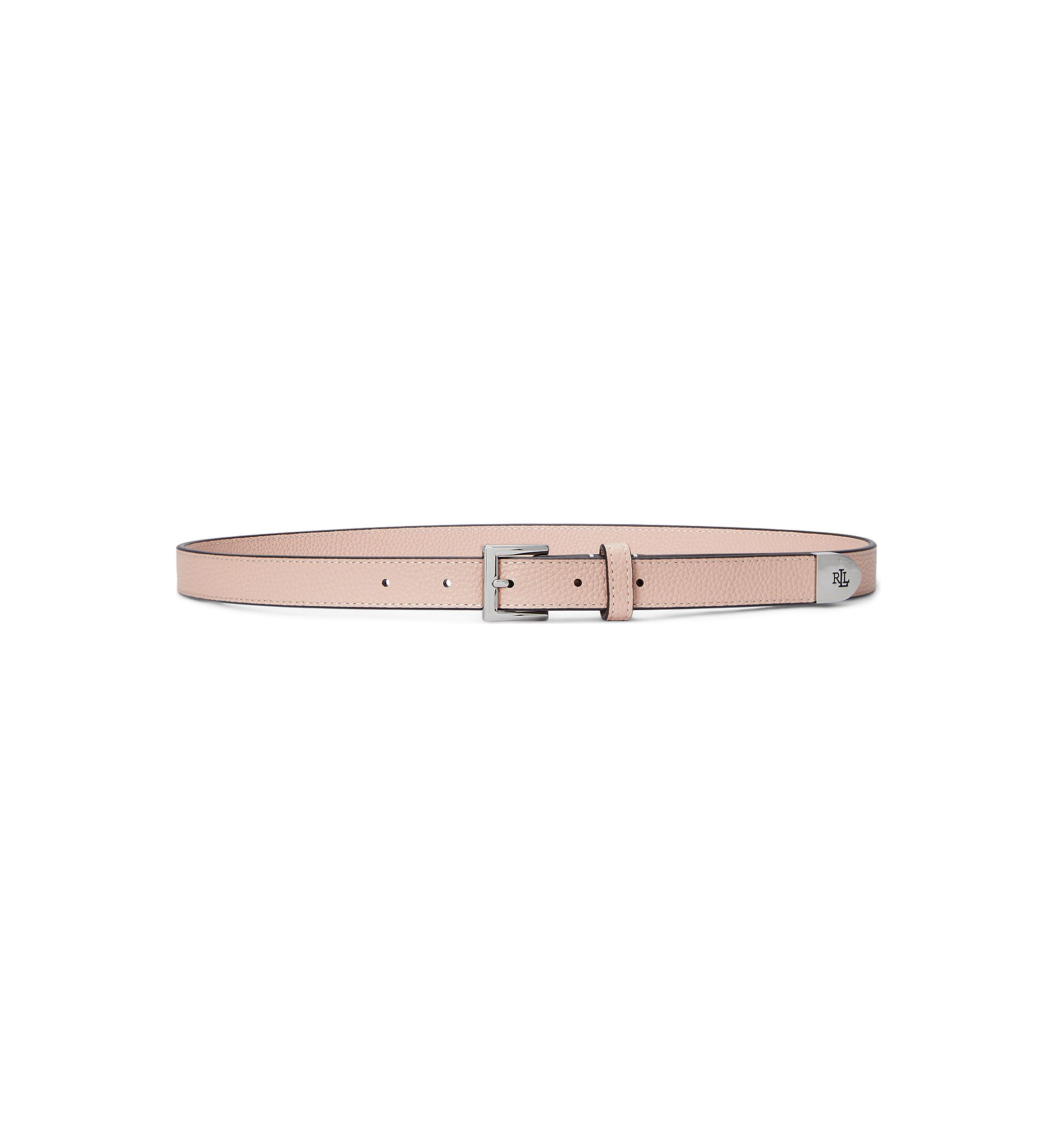 Polo by Ralph Lauren Blush Pink Leather Belt with Silver Buckle Buy Beverly Hills Polo Club Women main image 4