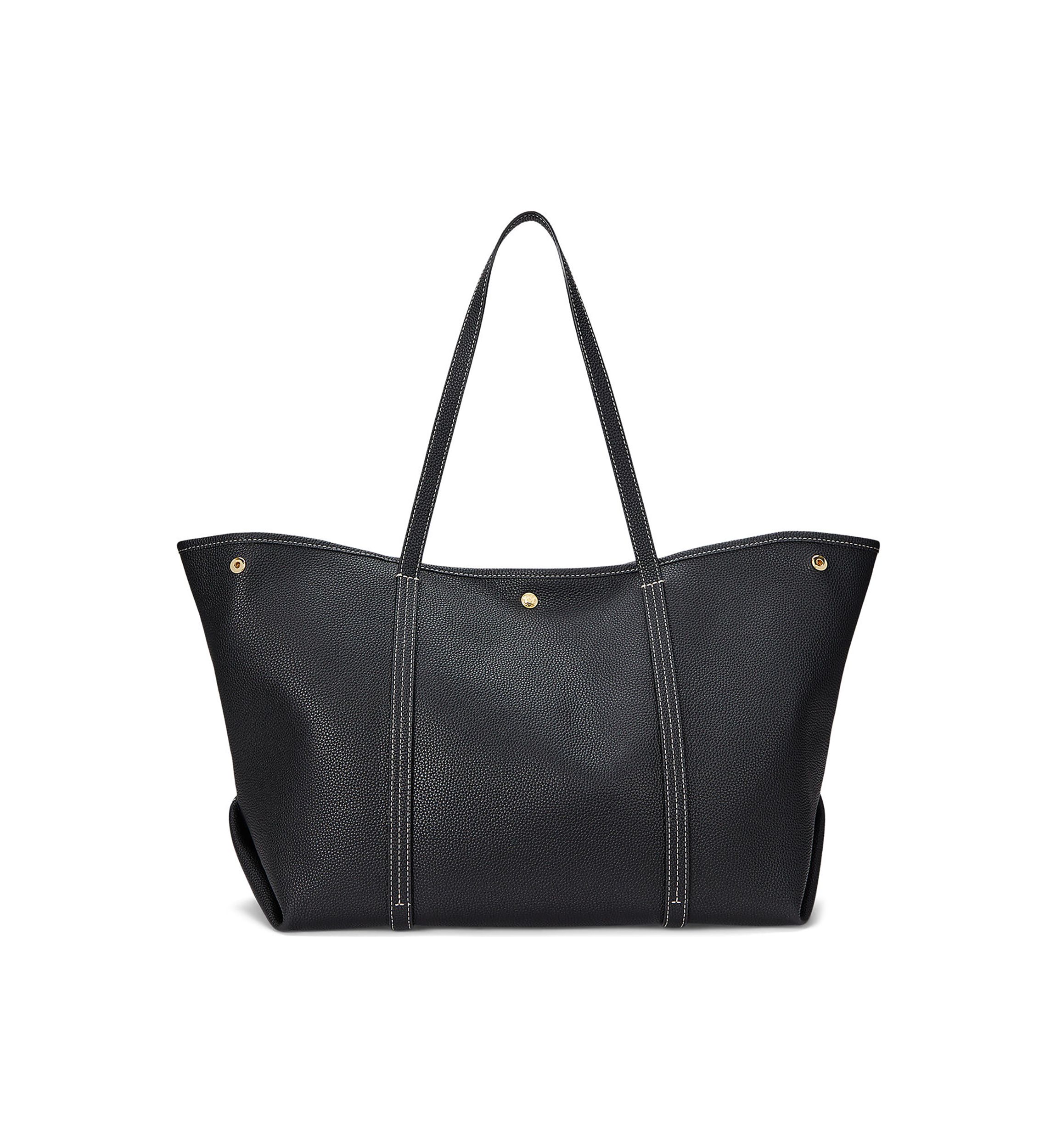 Pebbled Leather Large Emerie Tote Bag