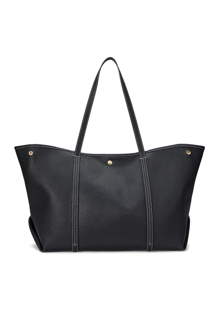 Pebbled Leather Large Emerie Tote Bag