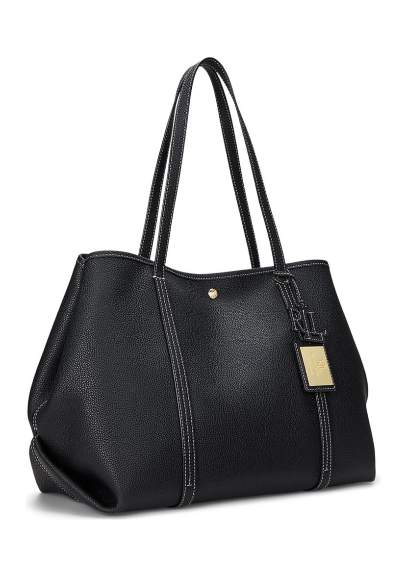 Pebbled Leather Large Emerie Tote Bag