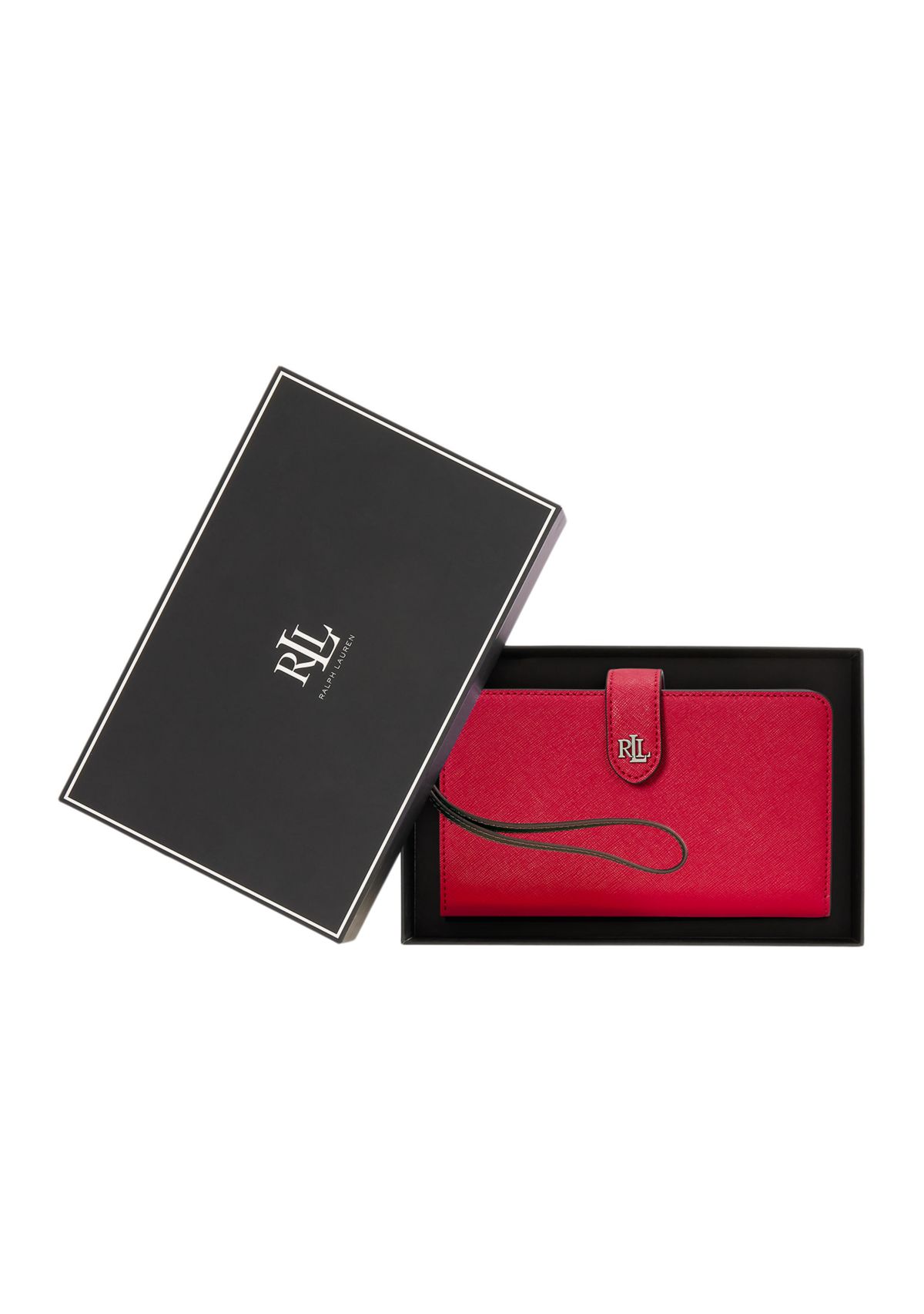 Crosshatch Leather Tech Wristlet