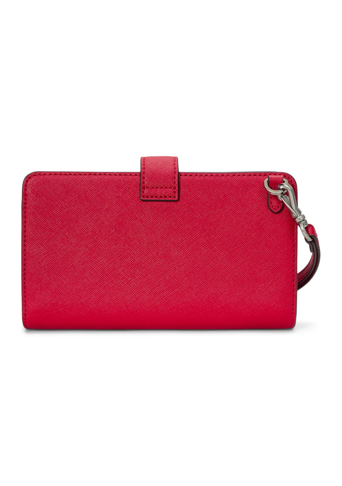 Crosshatch Leather Tech Wristlet