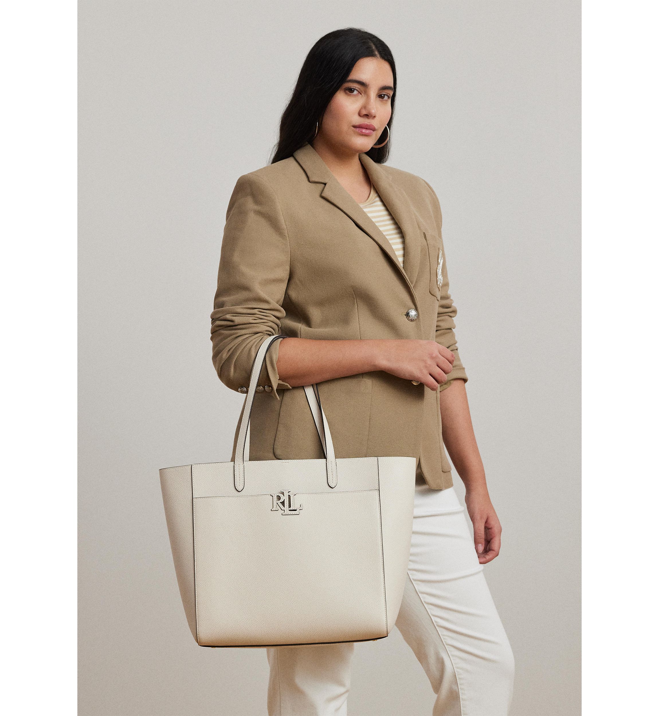Pebbled Leather Large Cameryn Tote Bag