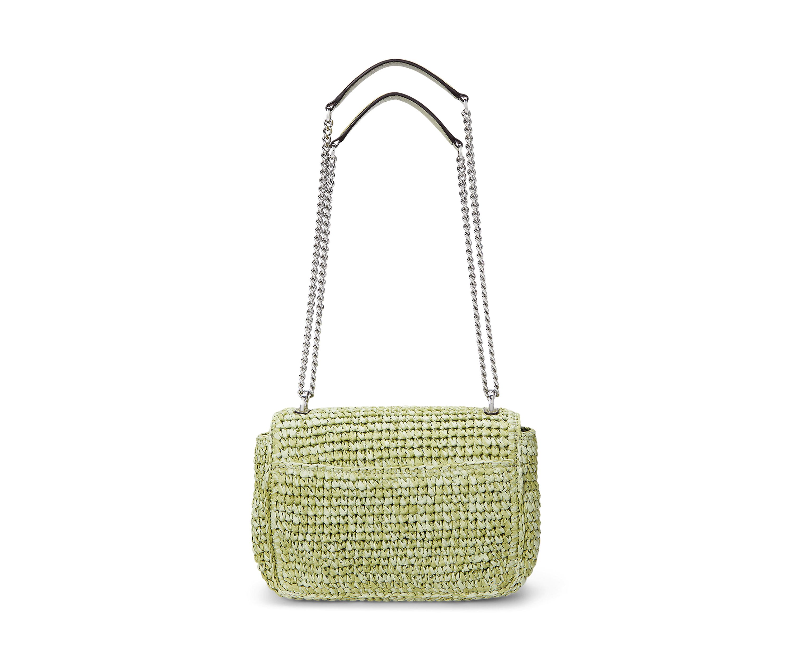 Mélange Woven Straw Medium Sophee Bag