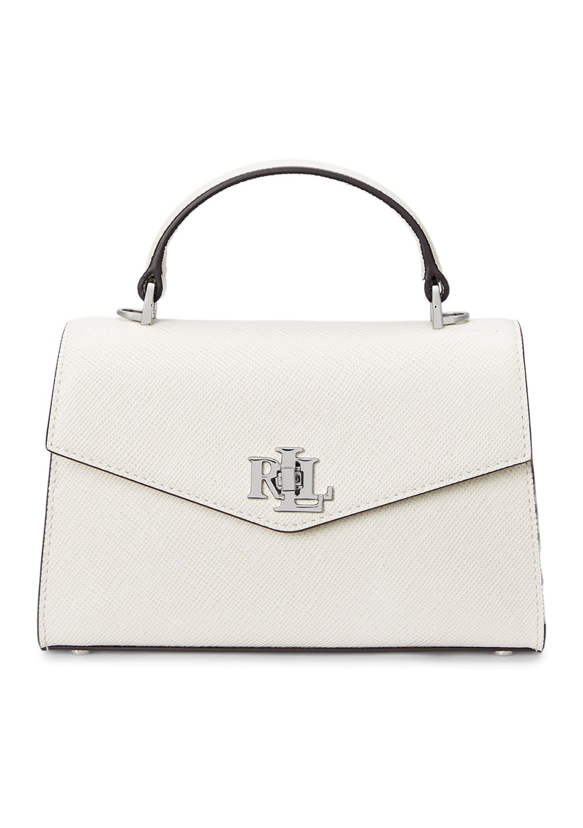 Crosshatch Leather Small Farrah Satchel