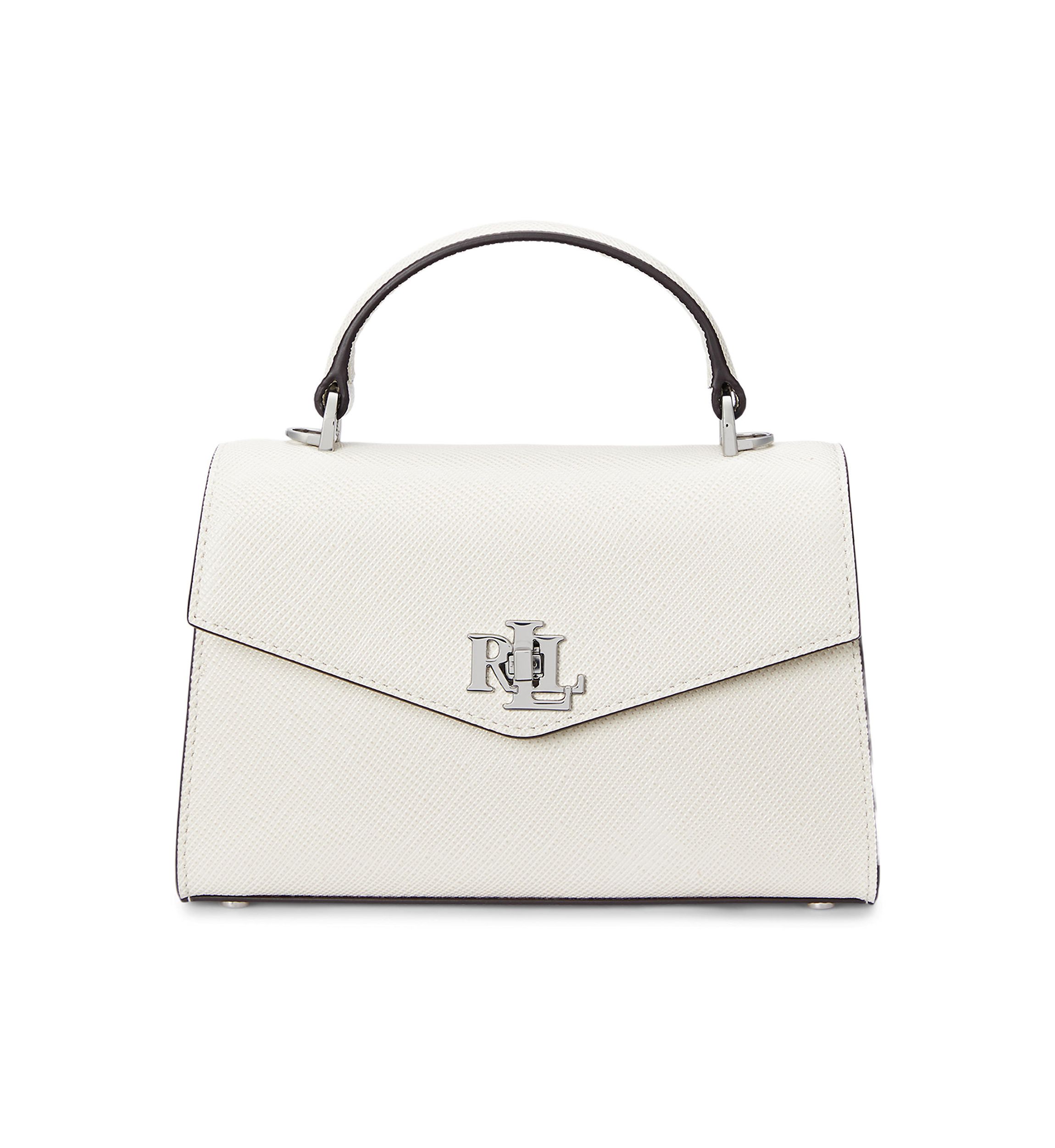 Crosshatch Leather Small Farrah Satchel
