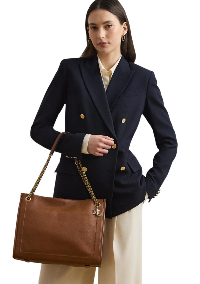 Pebbled Leather Large Bradley Tote Bag