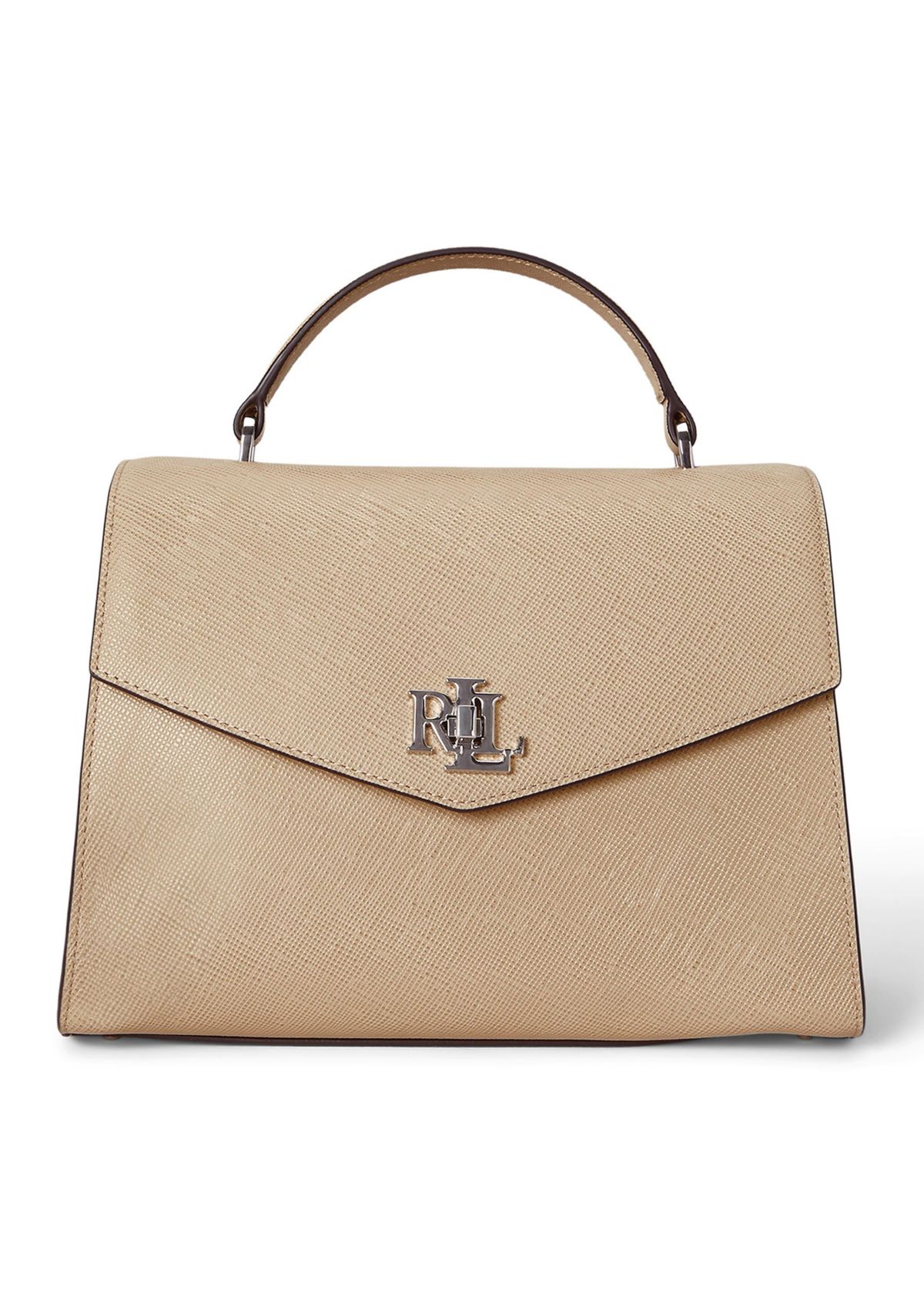 Crosshatch Leather Large Farrah Satchel