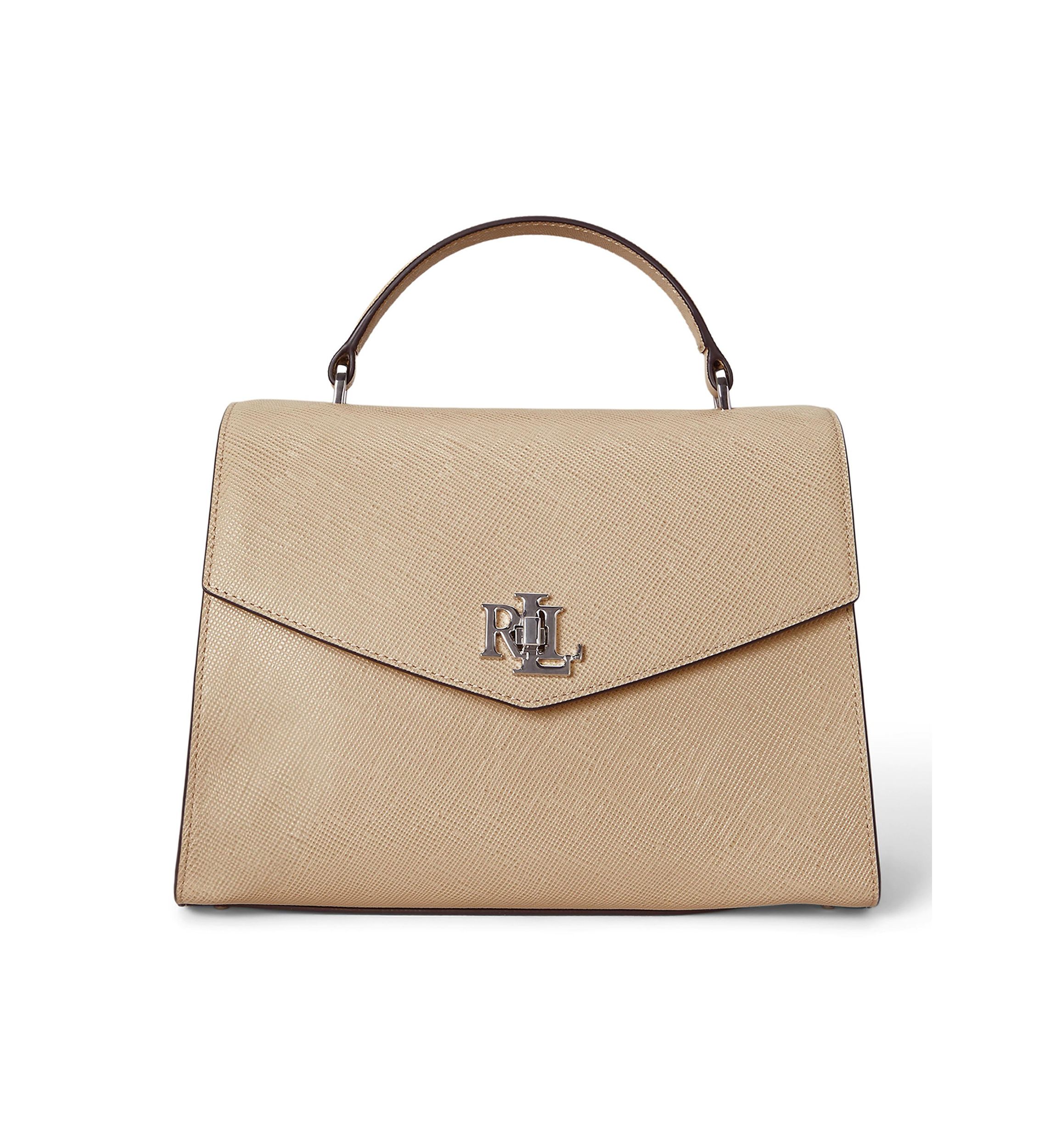Crosshatch Leather Large Farrah Satchel