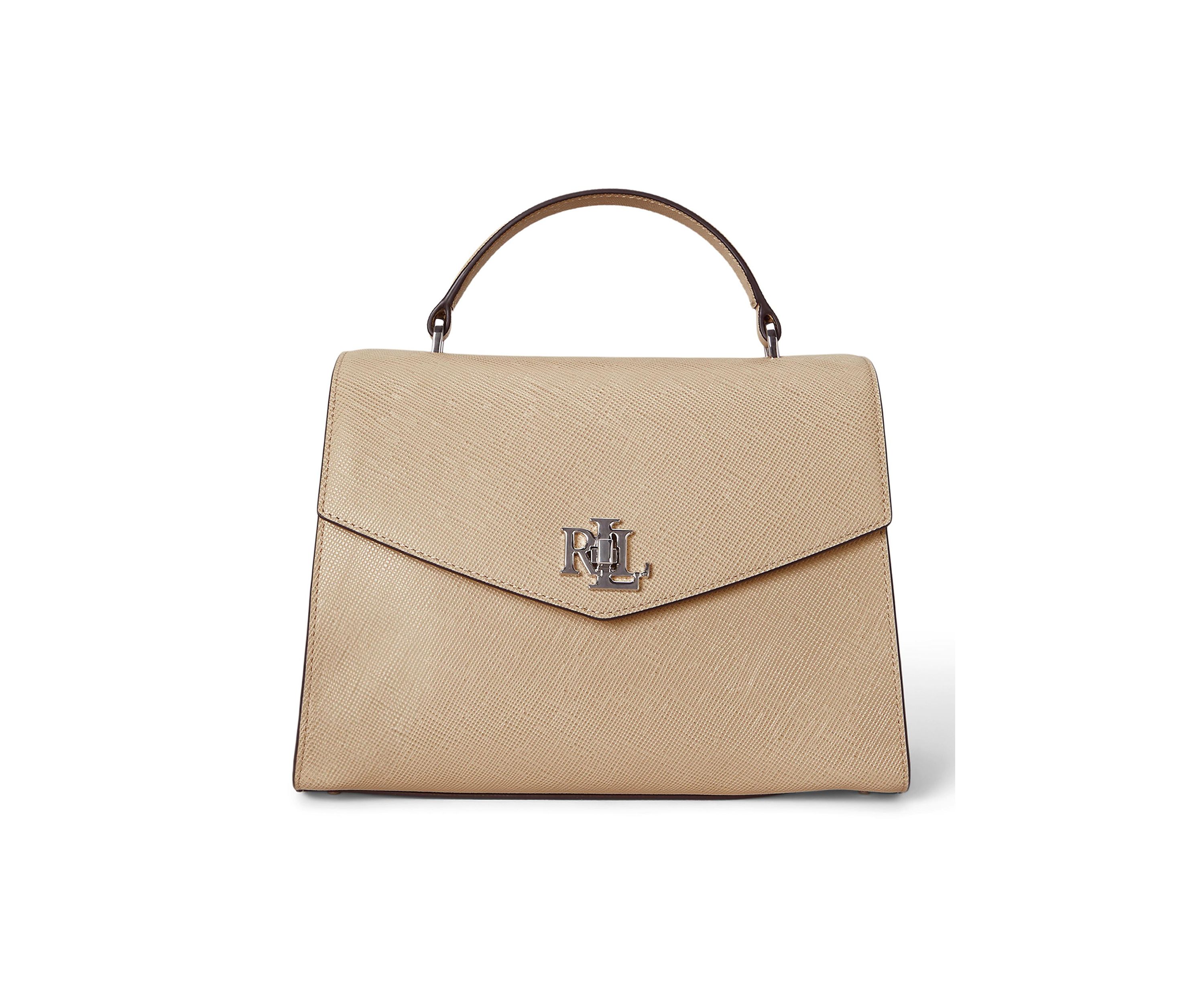 Crosshatch Leather Large Farrah Satchel