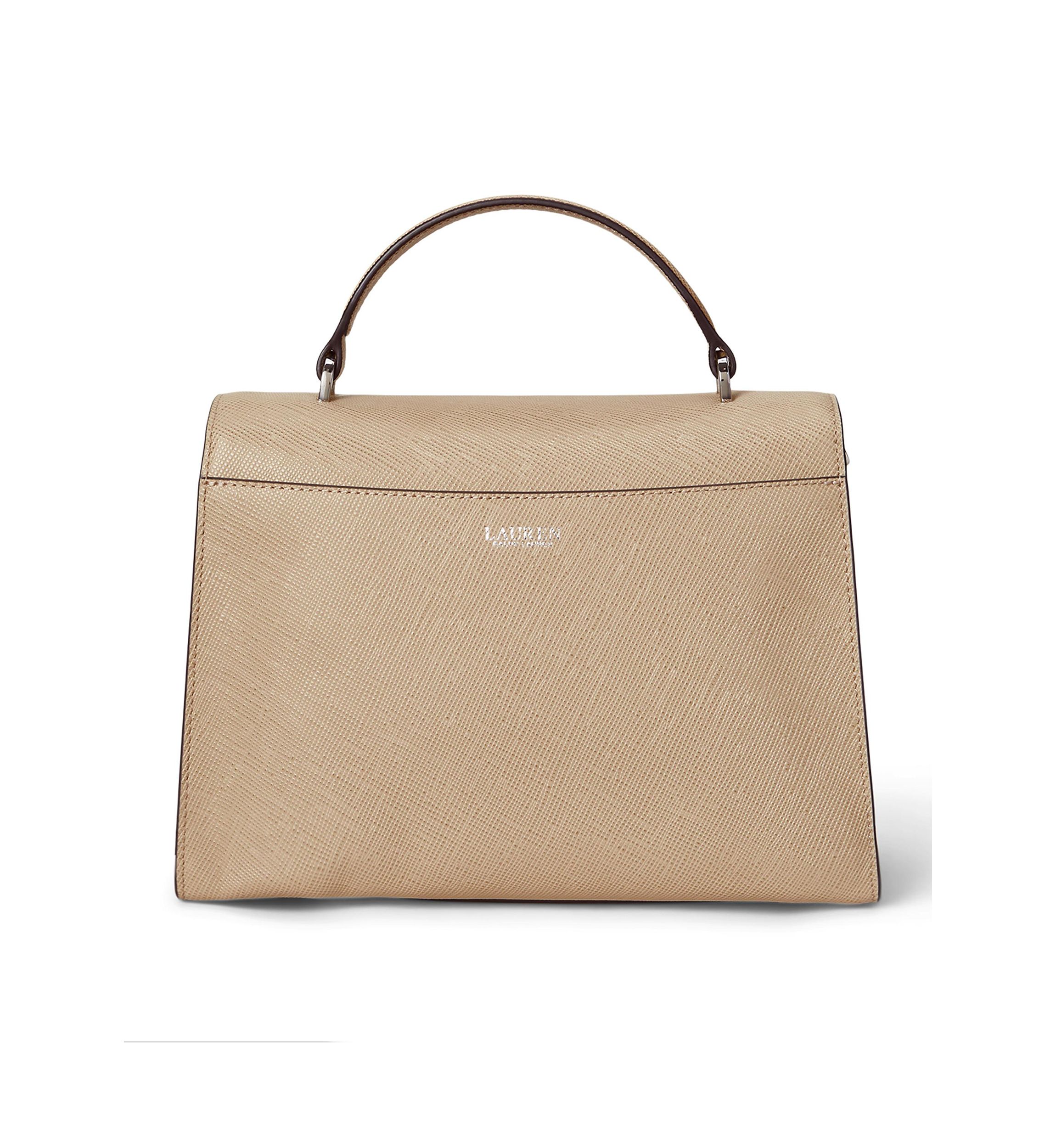 Crosshatch Leather Large Farrah Satchel