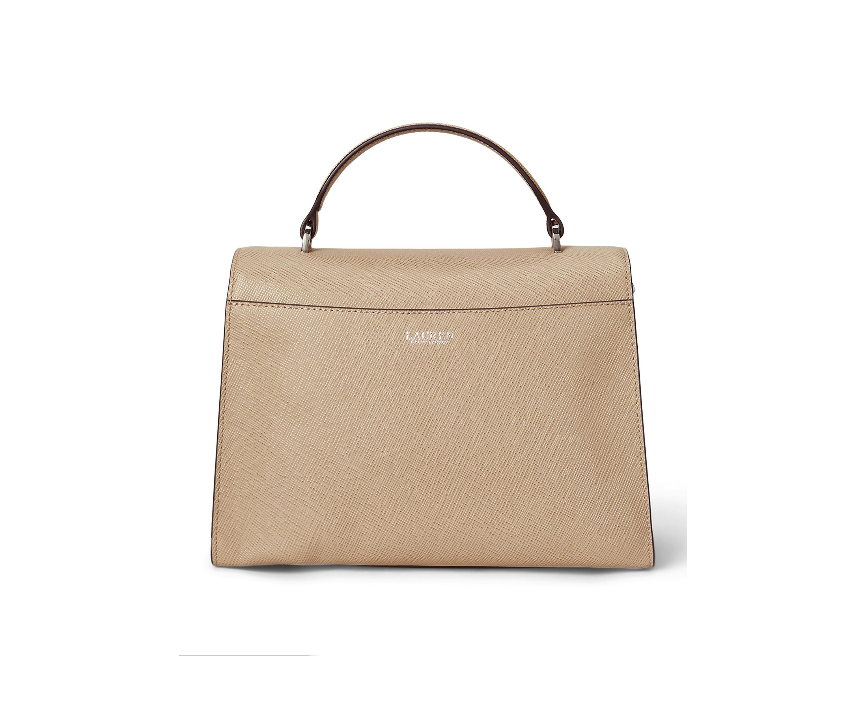 Crosshatch Leather Large Farrah Satchel
