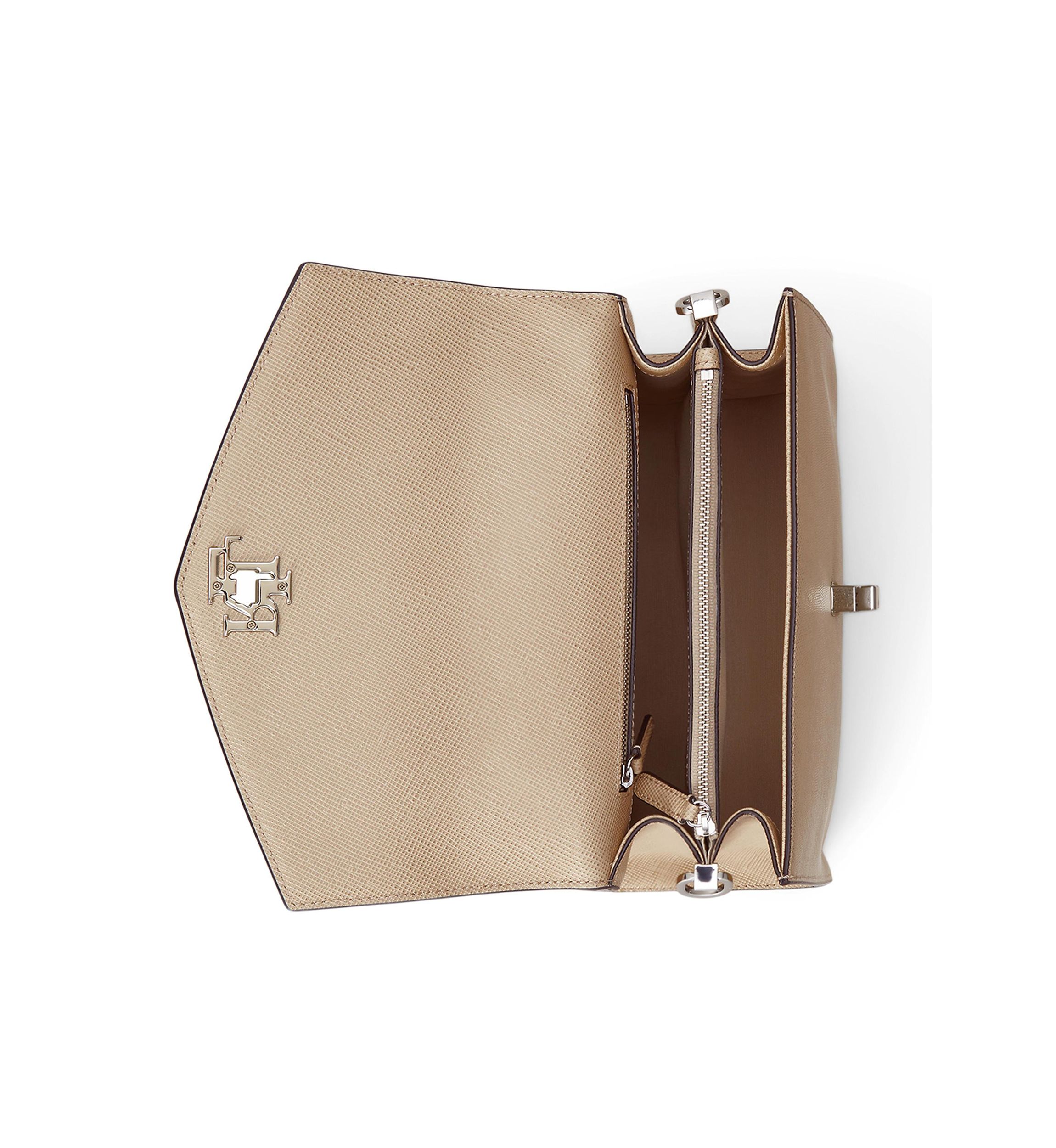Crosshatch Leather Large Farrah Satchel