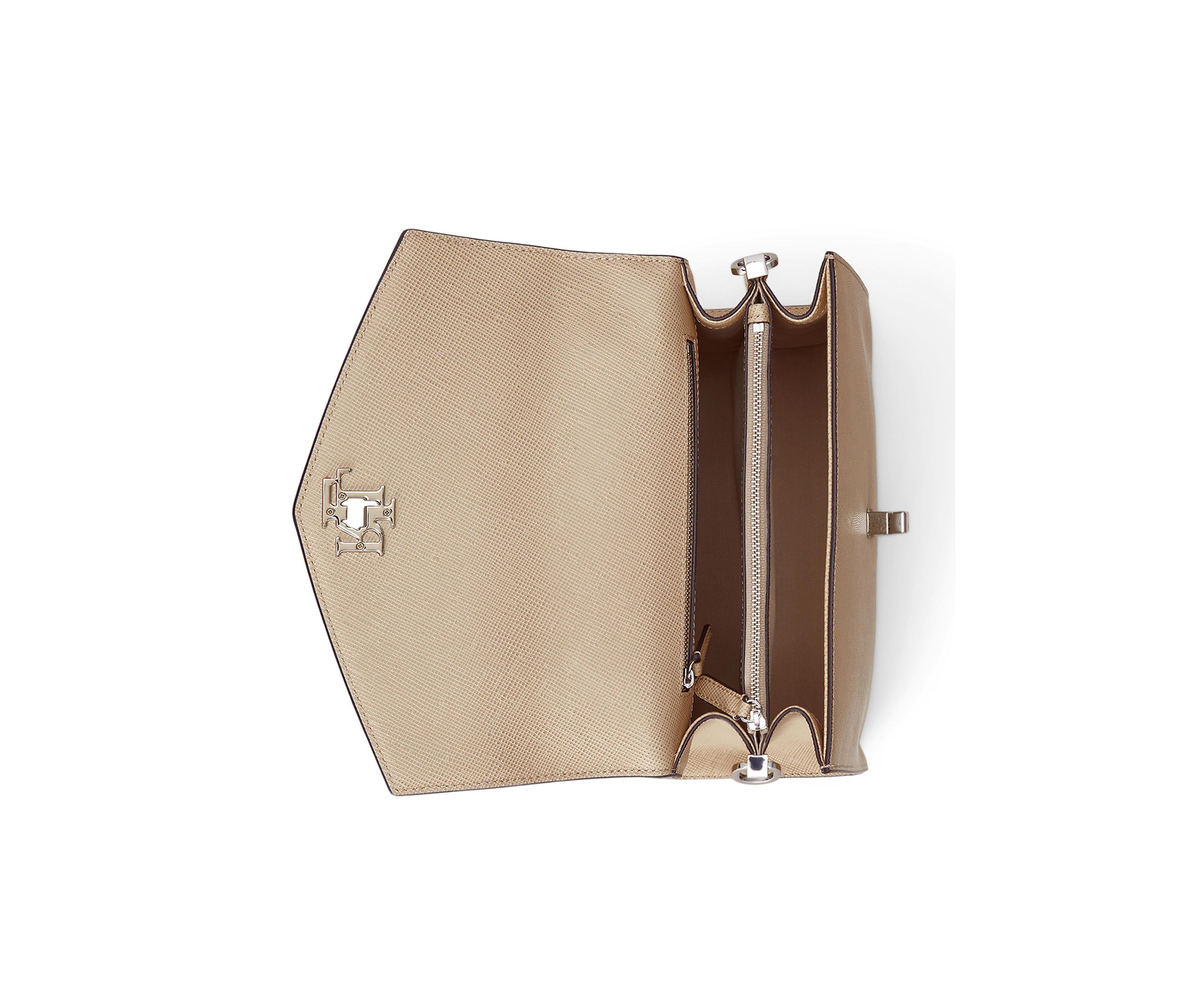 Crosshatch Leather Large Farrah Satchel