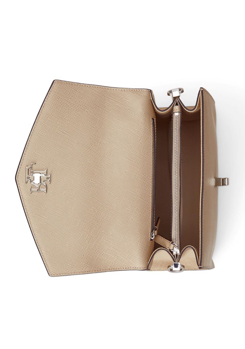 Crosshatch Leather Large Farrah Satchel