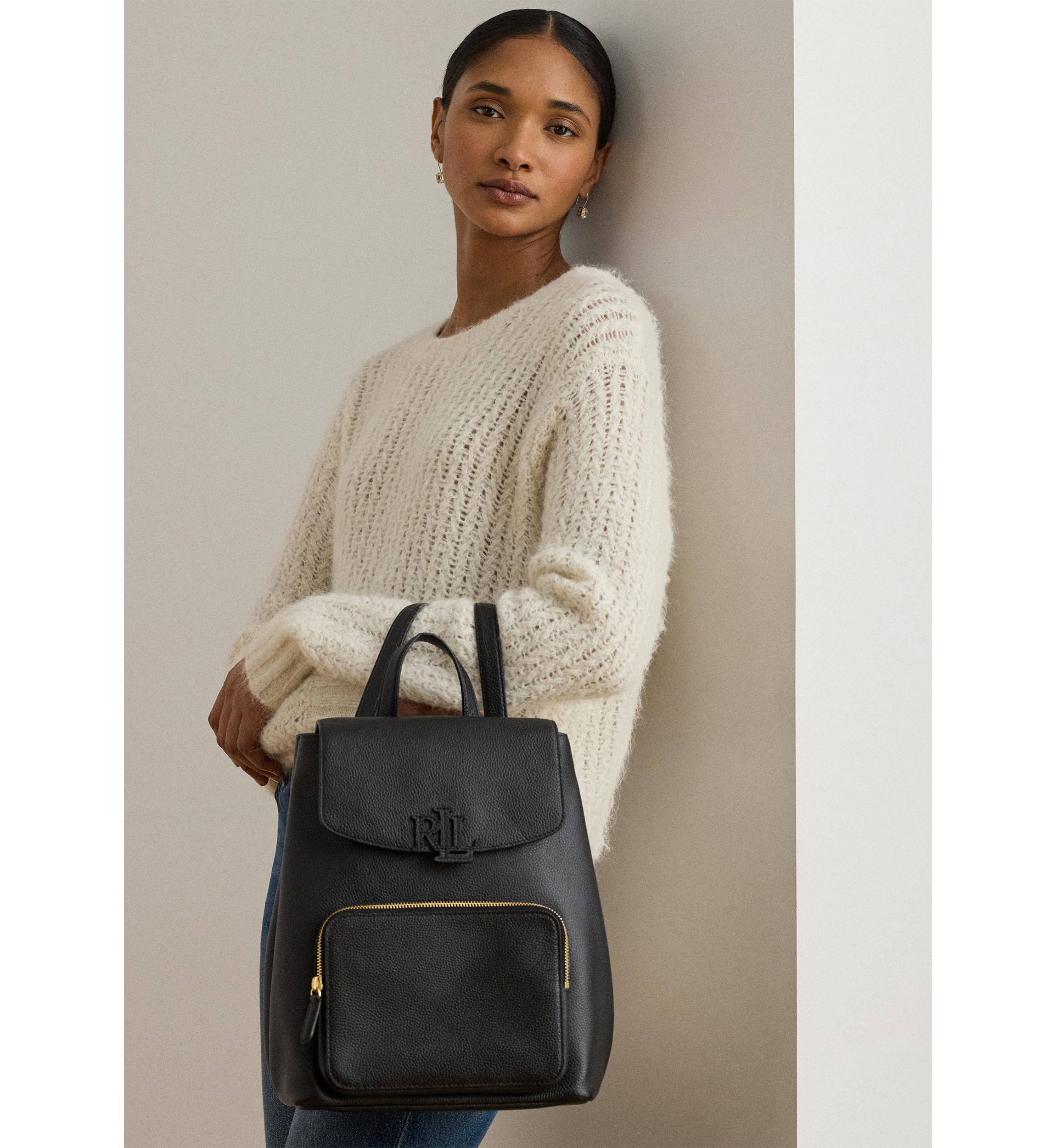Pebbled Leather Medium Cameryn Backpack