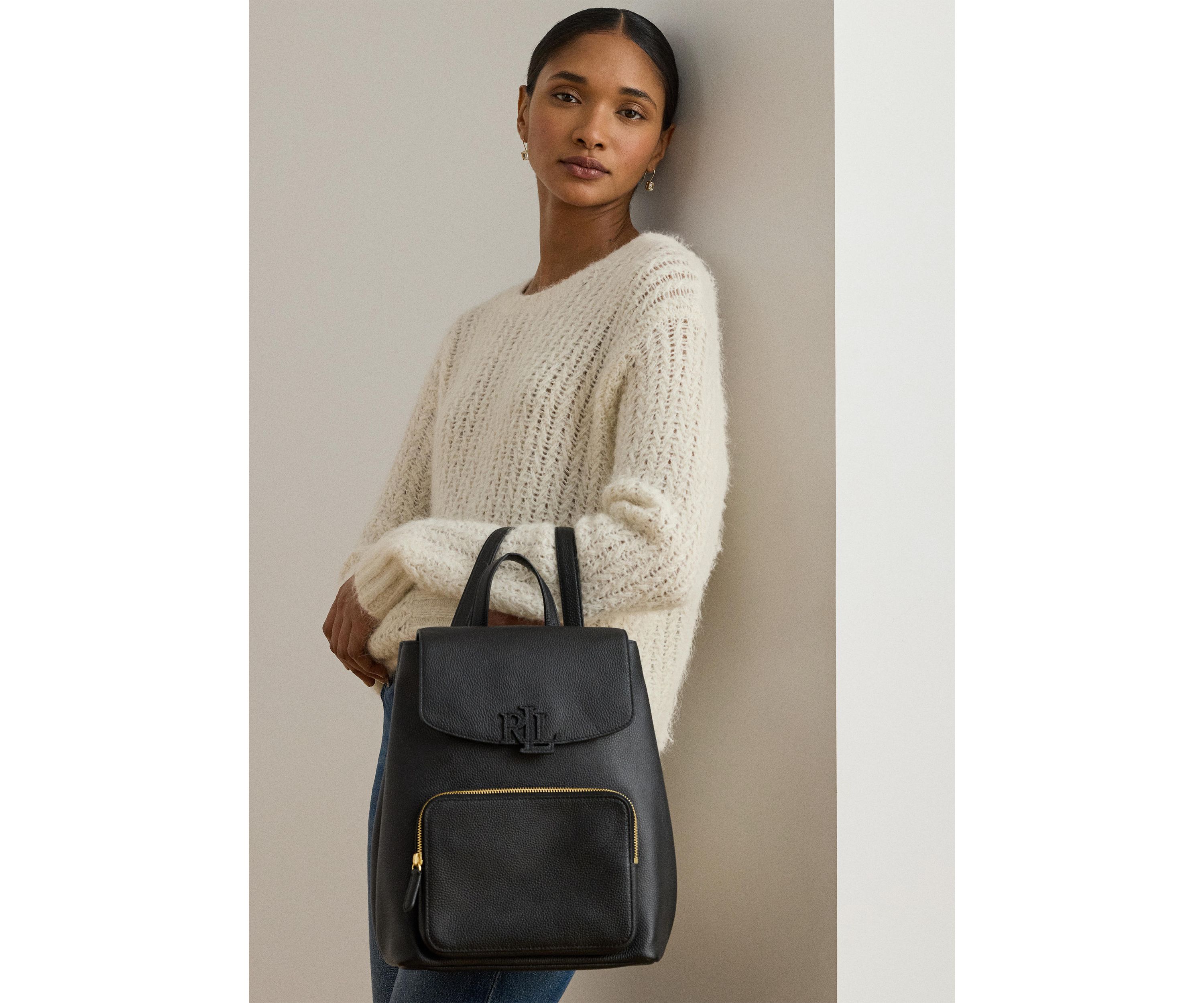 Pebbled Leather Medium Cameryn Backpack