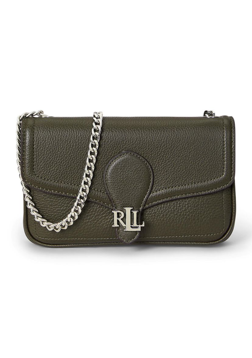 Pebbled Leather Bradley Crossbody Wallet